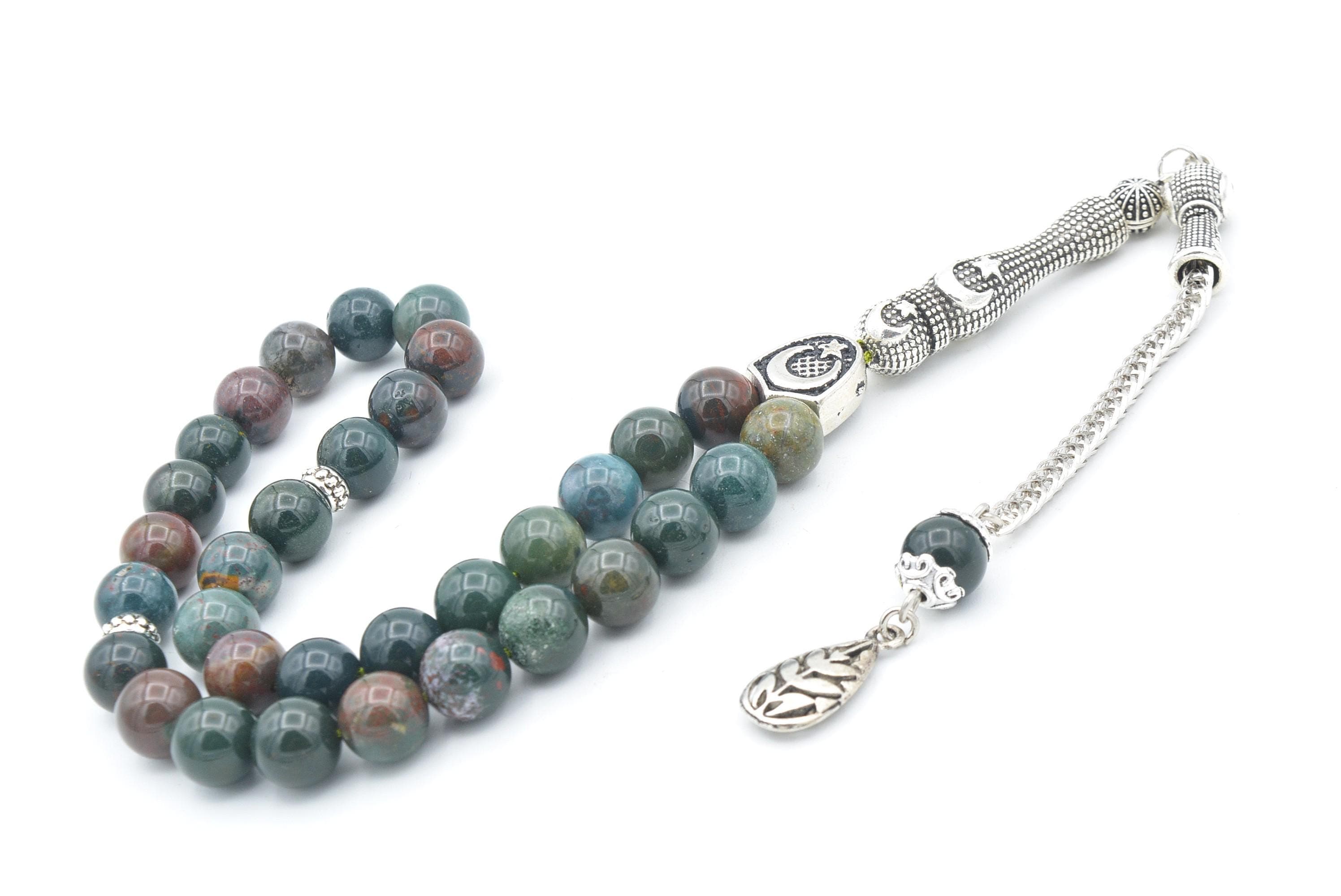 Blood Stone 33 Prayer Beads, Blood Stone 33 Beads Tasbih, Blood Stone Prayer Beads, Blood Stone Tasbeeh, Blood Stone Tasbih, Blood Stone - image 4