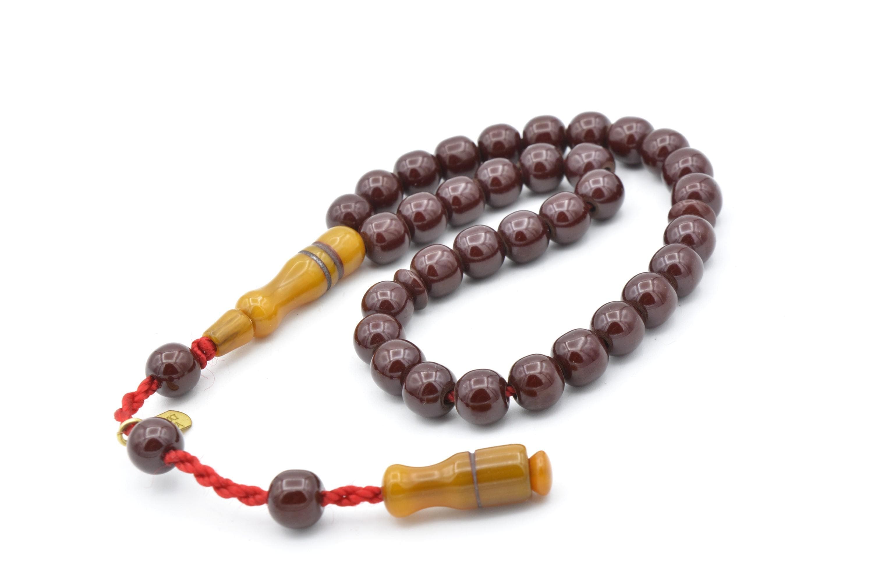 Small Size Tightening Amber Tasbih 33 Beads, Islamic, Misbaha, Amber Rosary, Amber Tasbeeh, Muslim, Tasbih, Sibha, Prayer Beads, İslamic - image 3