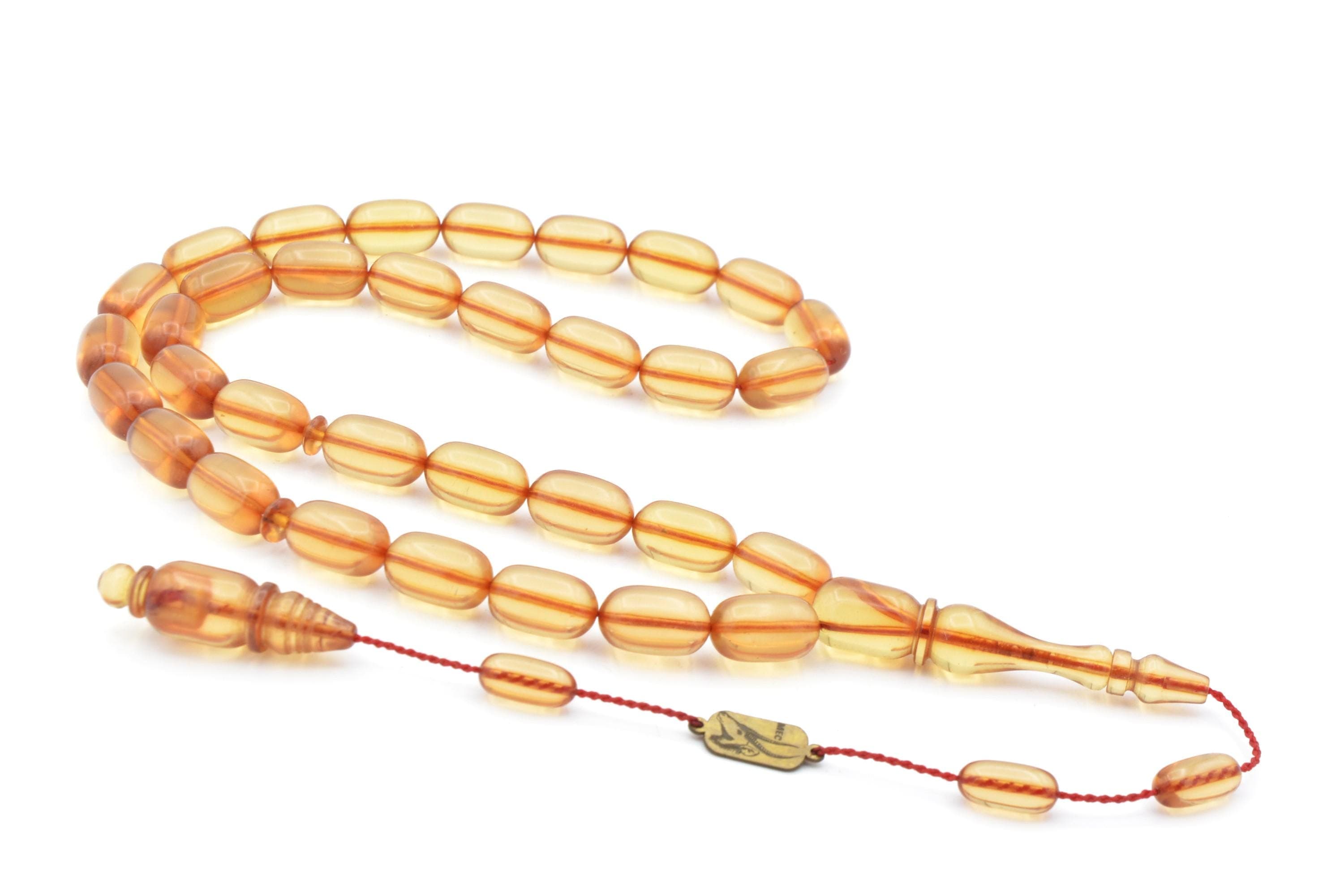 7x11.5 mm Workmanship Catalin 33 Beads Tasbih, Islamic, Misbaha, Rosary, Tasbeeh, Muslim, Tasbih, Sibha, Tesbih, Muslim Gift,Prayer Beads - image 3