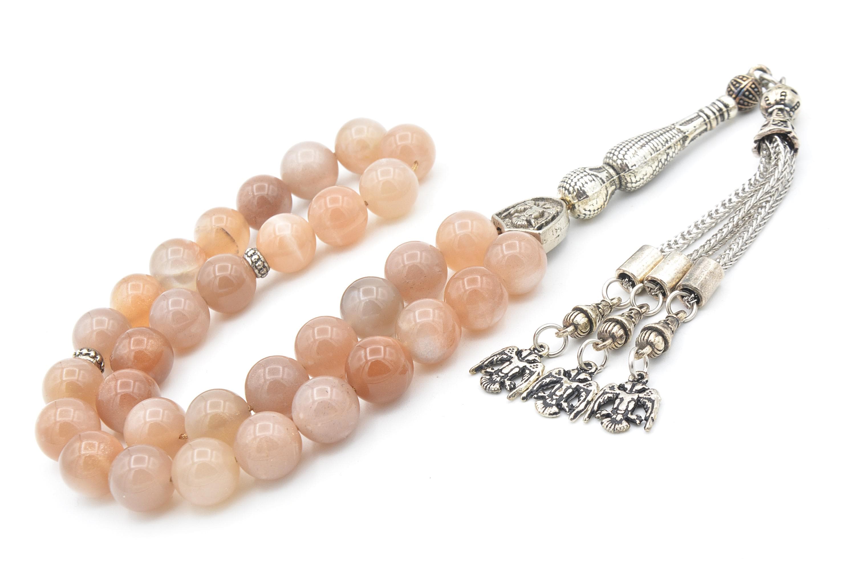 Sun Stone 33 Prayer Beads, Sun Stone 33 Beads Tasbih, Sun Stone Islamic Misbaha, 10 mm Sun Stone Prayer Beads, Sun Stone Tasbeeh, Sun Stone - image 4