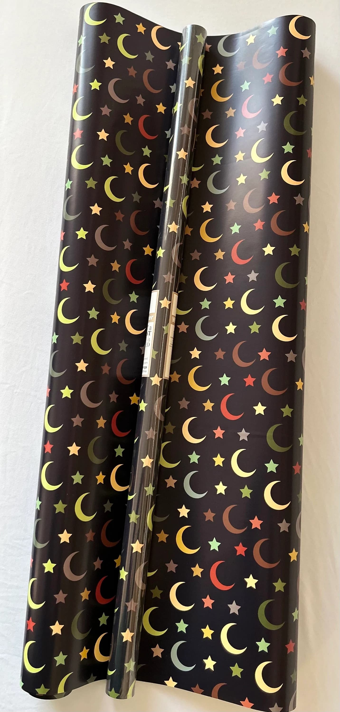 THREE ROLLS of Eid Mubarak Wrapping Paper Eid Gift Wrapping Eid Gift Wraps Islamic Gift Wrap 29 Inches x 10ft each roll - Crescents & Stars - image 5