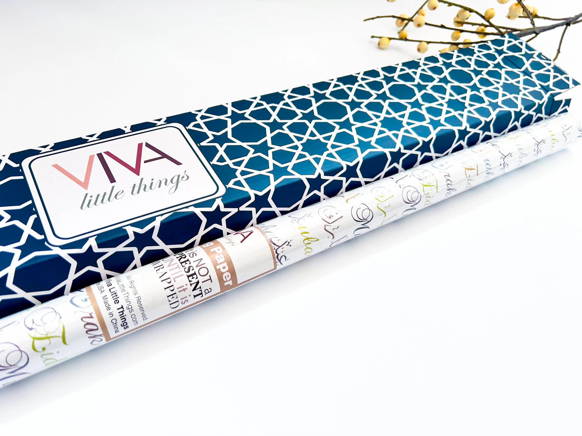 1 Eid Mubarak Wrapping Paper Eid Gift Wrapping Eid Gift Wraps Islamic Gift Wrap 1 Rolled Gift Wrapping Paper 29inchesx10ft each roll - Typog