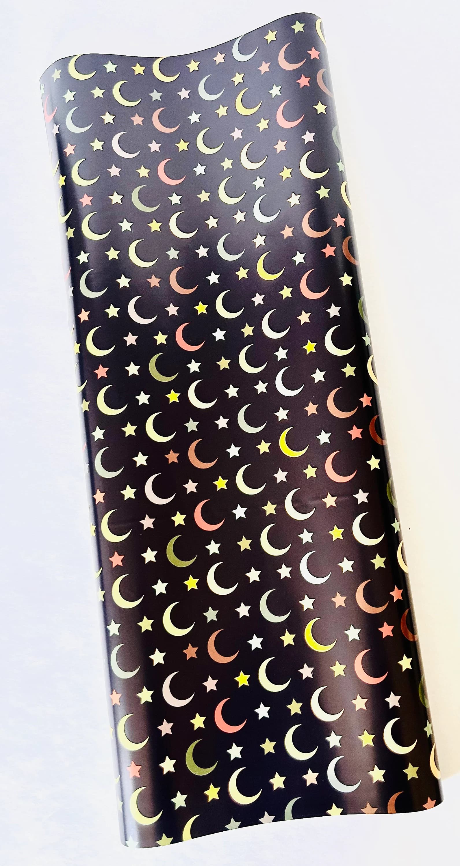 THREE ROLLS of Eid Mubarak Wrapping Paper Eid Gift Wrapping Eid Gift Wraps Islamic Gift Wrap 29 Inches x 10ft each roll - Crescents & Stars - image 4