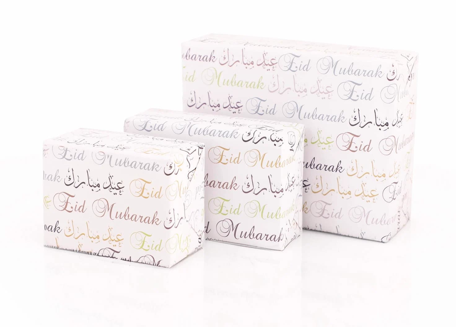 1 Eid Mubarak Wrapping Paper Eid Gift Wrapping Eid Gift Wraps Islamic Gift Wrap 1 Rolled Gift Wrapping Paper 29inchesx10ft each roll - Typog - image 2
