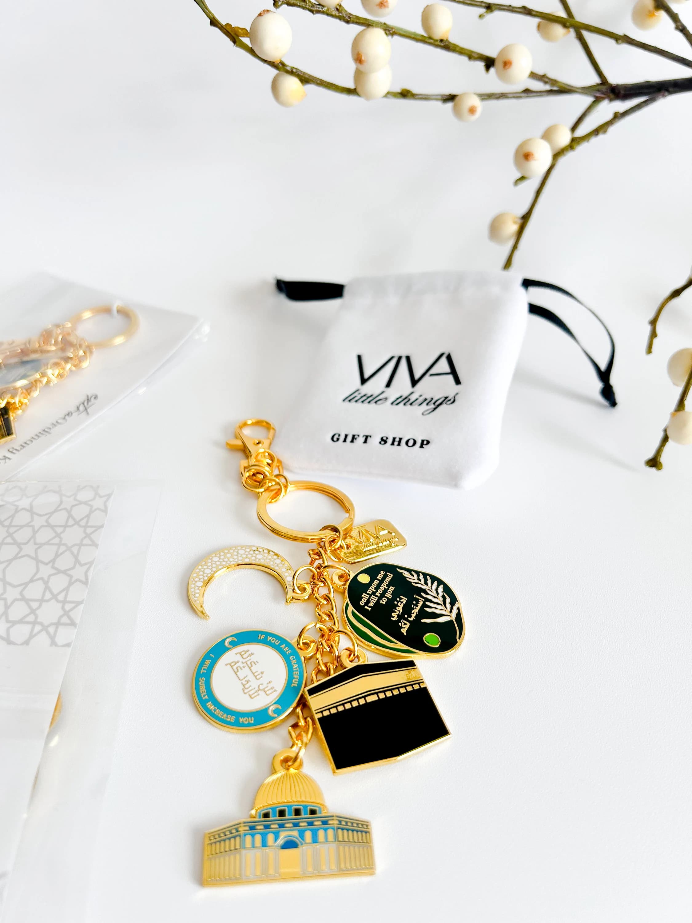 Muslim Keychain Islamic Keychain Muslim Gift Islamic Gift Ramadan Gift Eid Gift Kaaba Islamic Accessories    Islamic Art Muslim Accessories