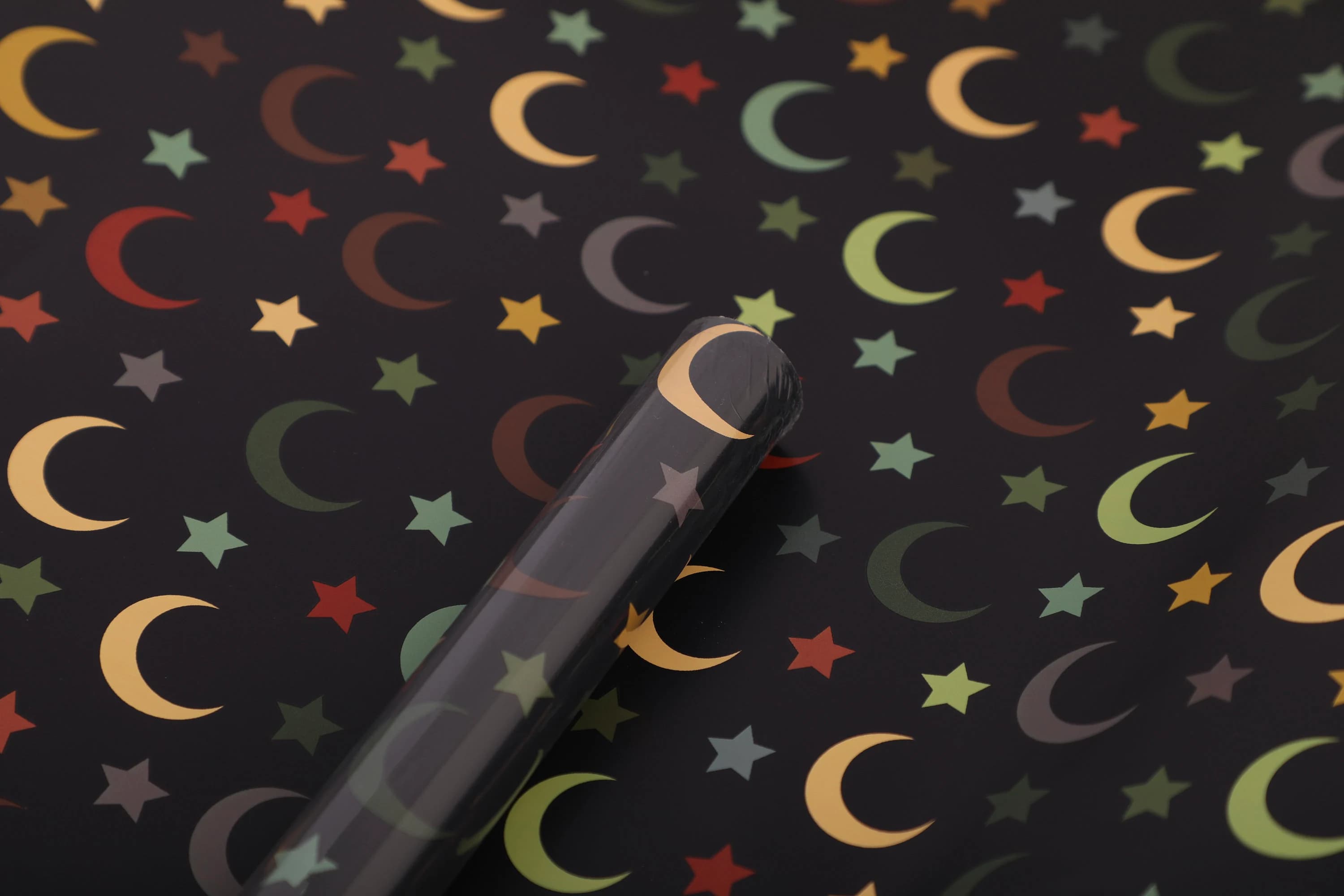 THREE ROLLS of Eid Mubarak Wrapping Paper Eid Gift Wrapping Eid Gift Wraps Islamic Gift Wrap 29 Inches x 10ft each roll - Crescents & Stars - image 3