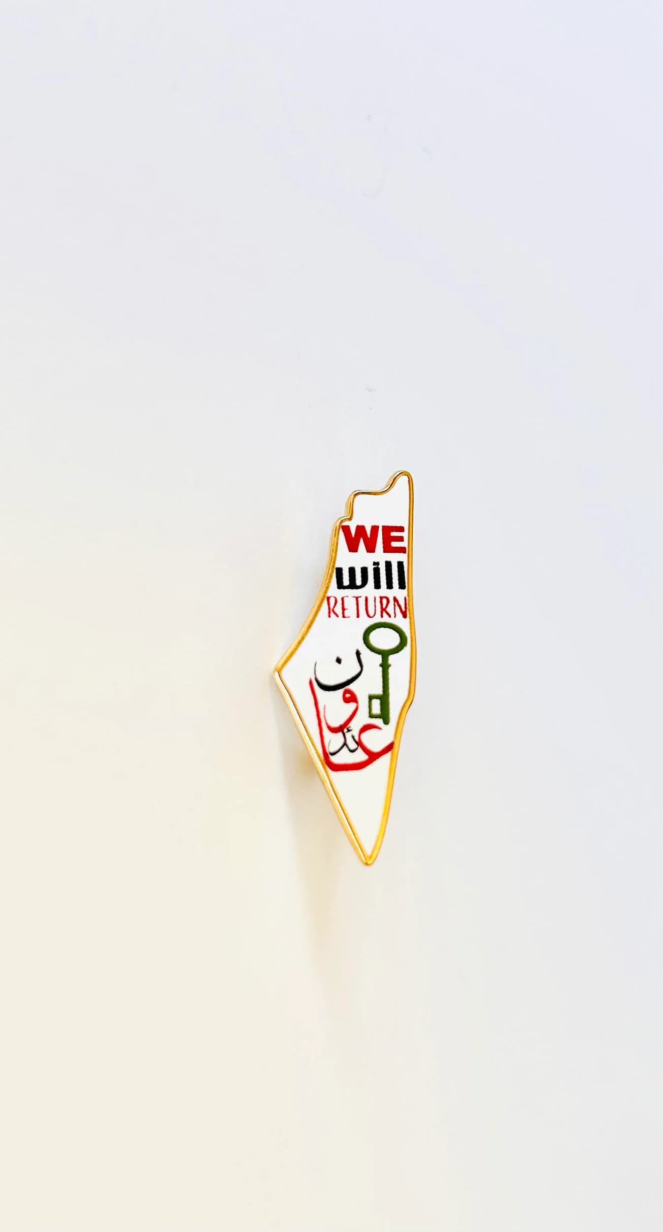Palestine Lapel Pin Palestinian Pin will Return Pin Badge Collectible Palestinian Brooch Palestinian Decoration Art Palestine Map
