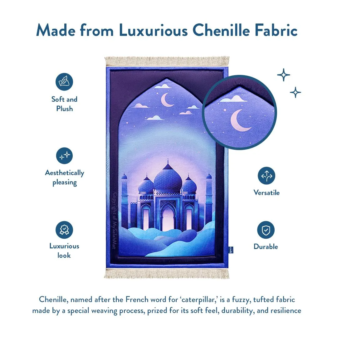Padded Kids Prayer Mat with Twilight Masjid Design by Urban Rugs UK - image 5