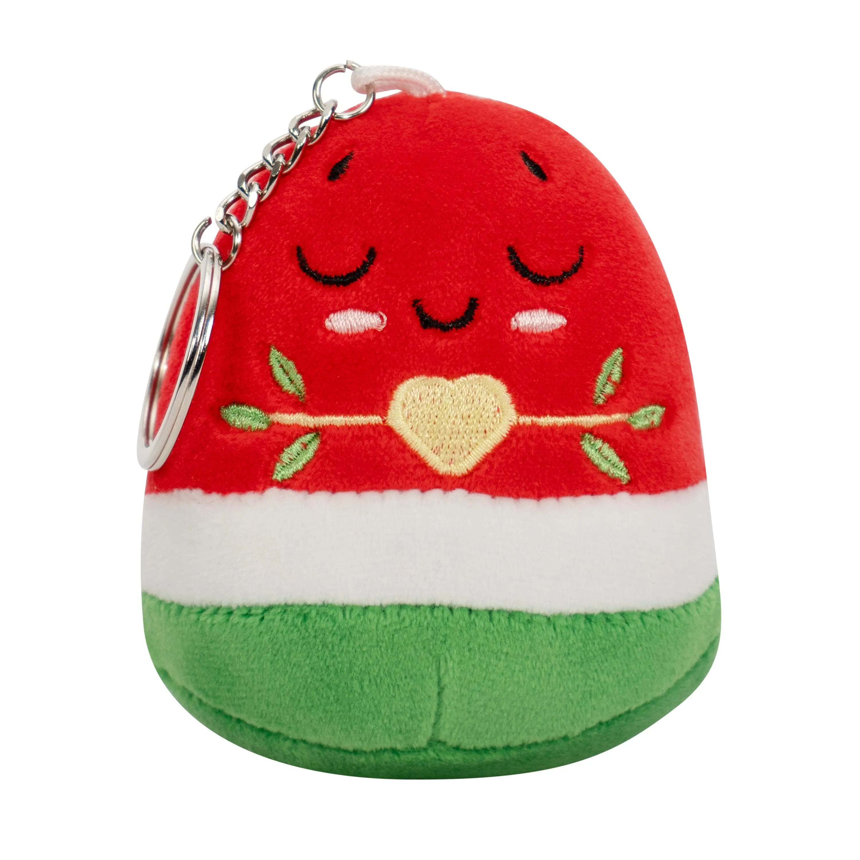 Watermelon Keyring - 8cm Soft Adorable Fruit Plush Muslim Doll, Ramadan & Eid Gift