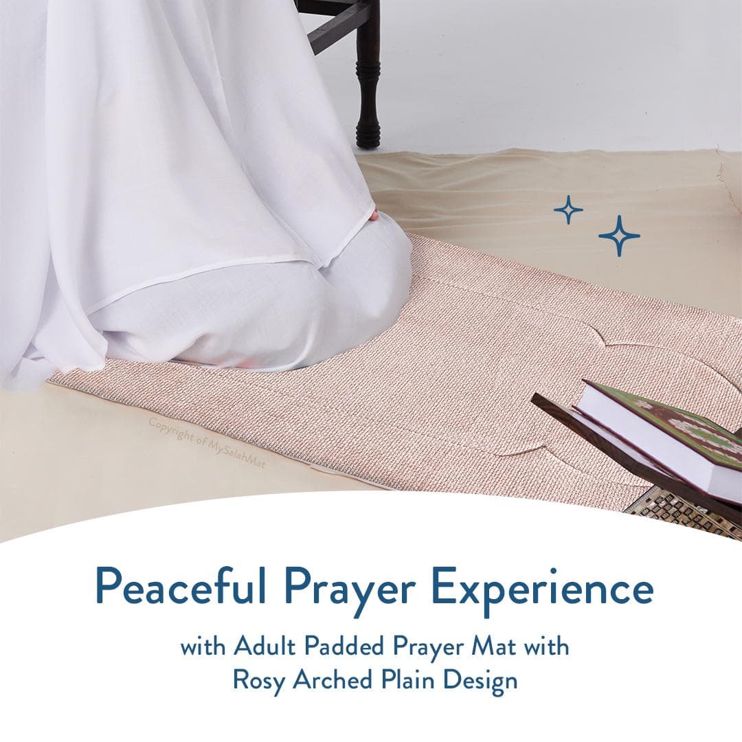 Adult Padded Prayer Mat with Luxury Rose Arch Design by Urban Rugs UK - image 3