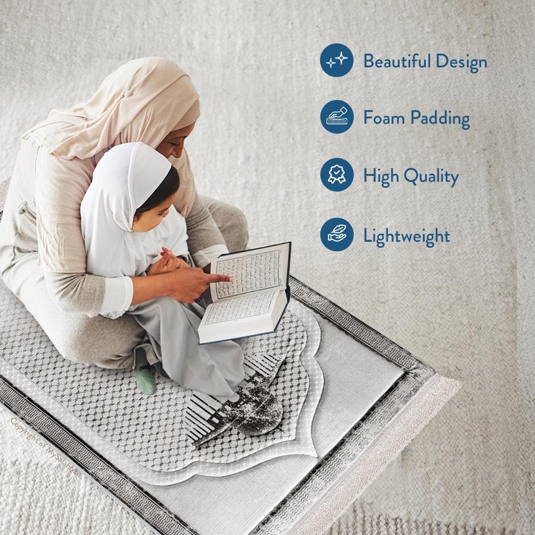 Adult Padded Prayer Mat with Palestinian Kufiya Design by Urban Rugs UK - image 4