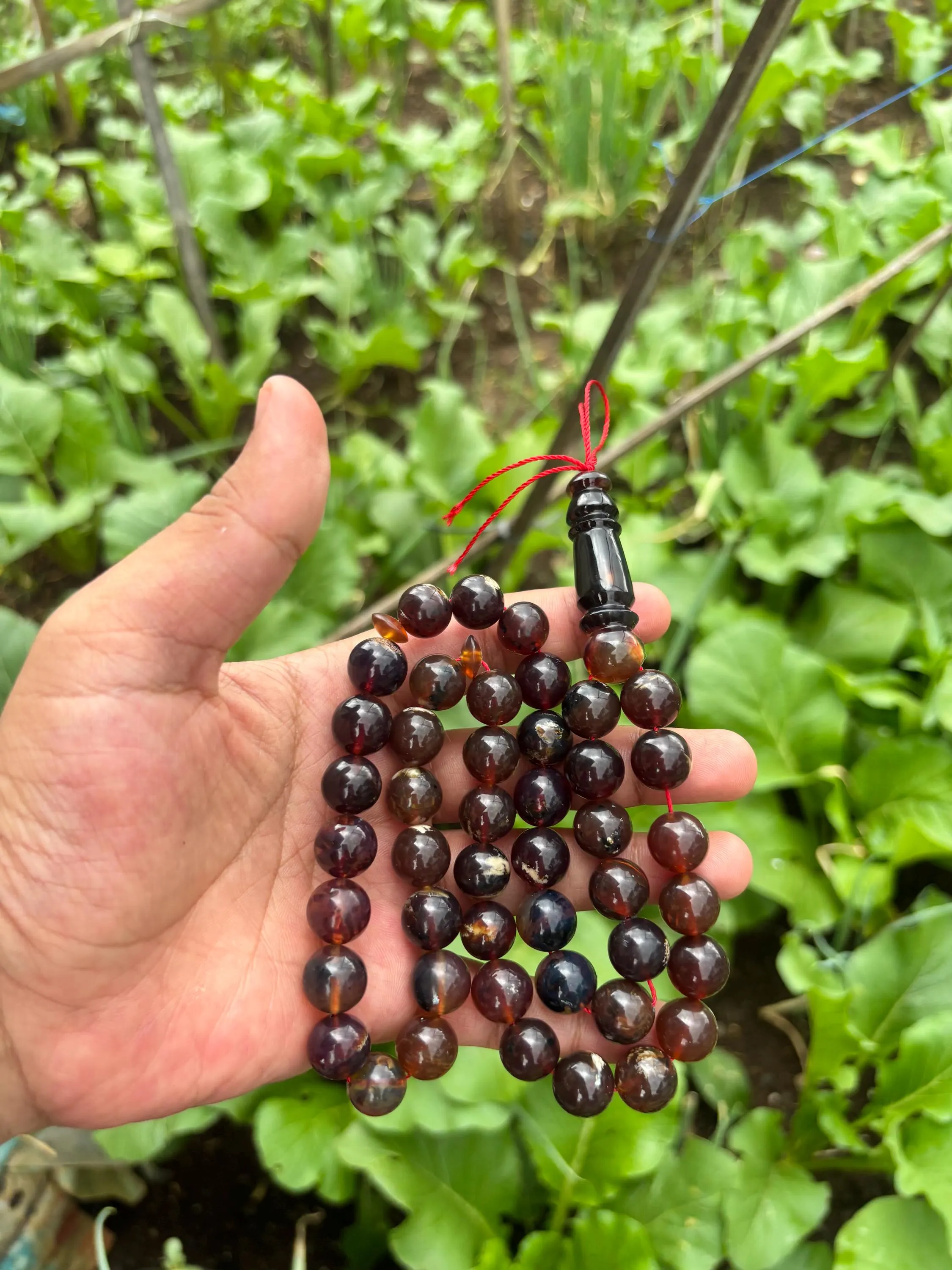 Sumatra Amber Round Beads: Indonesian Fossil Resin, Jewelry Making - image 4