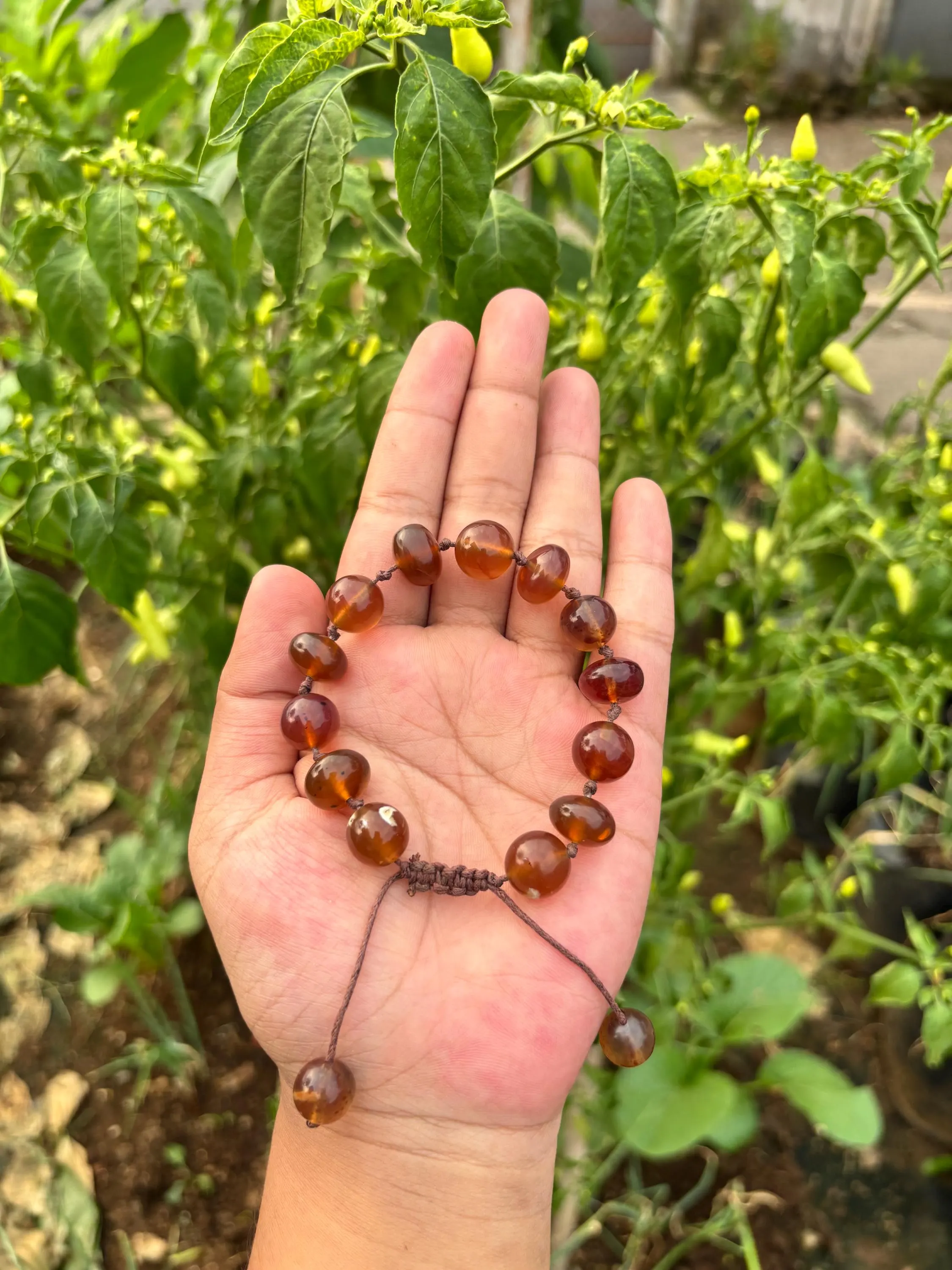 Natural Sumatra Amber Bracelet | Handmade Premium Amber Jewelry | Unique Gift for Men & Women