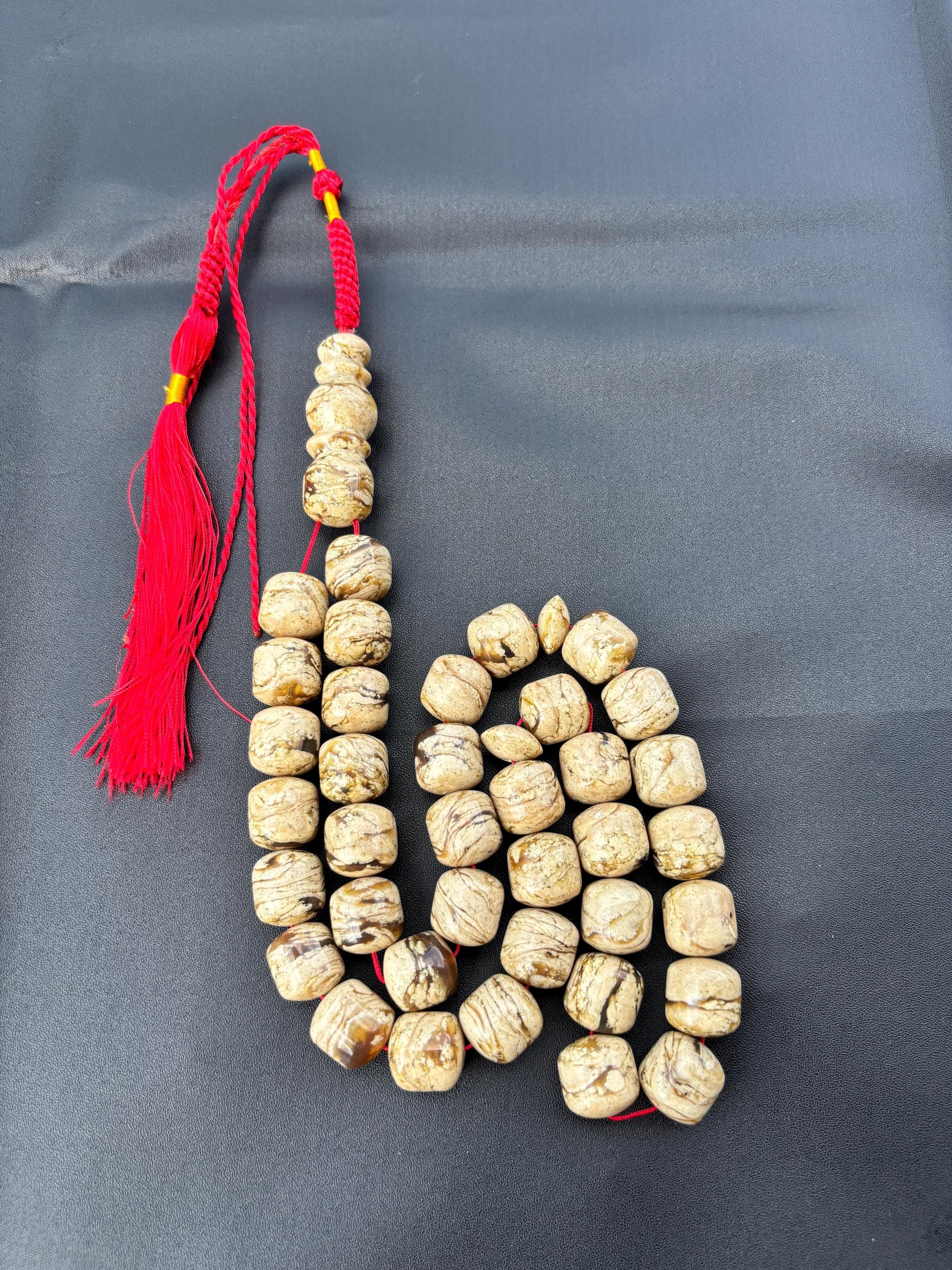 Sumatra Amber Zebra White Barrel Beads Natural Gemstone for Bracelet Necklace Jewelry