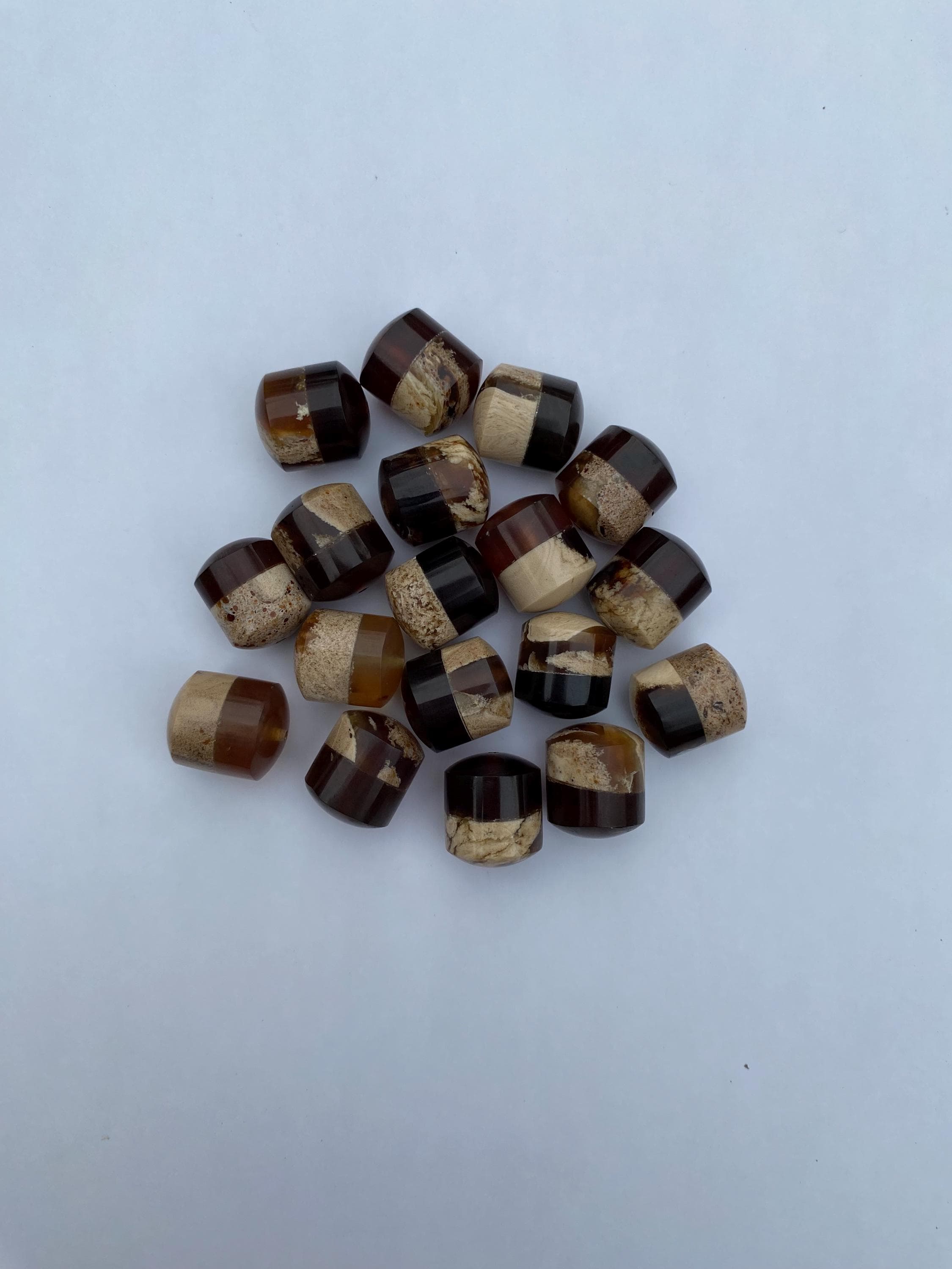 Red and White Amber Beads: Natural Gemstone for Jewelry Making - image 3