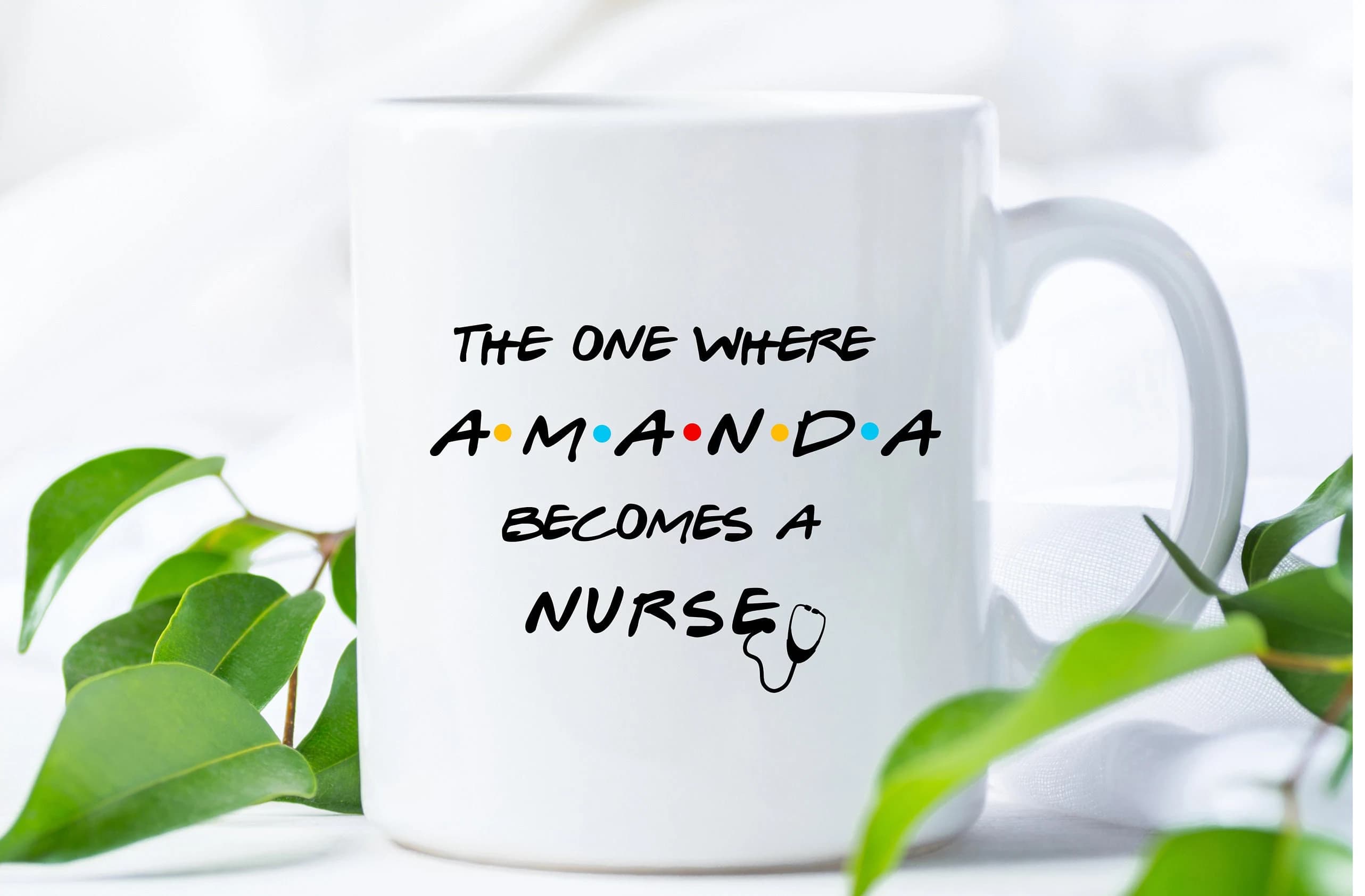 Friends Inspired Nurse Mug: Personalized RN Gift