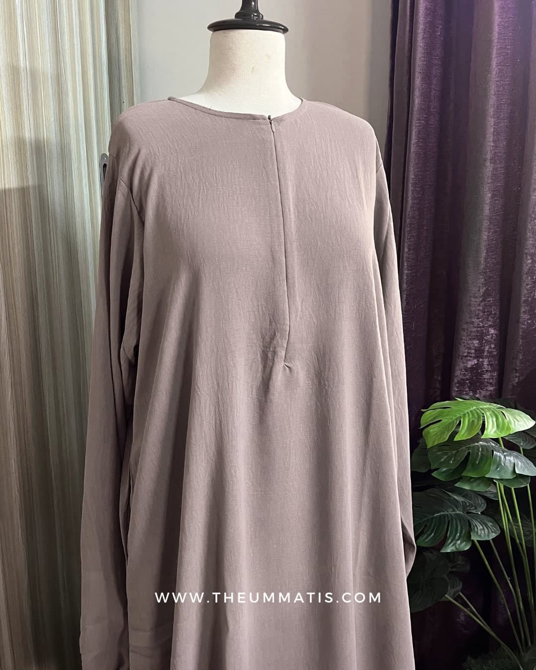 Abaya Haadia - (Mauve)