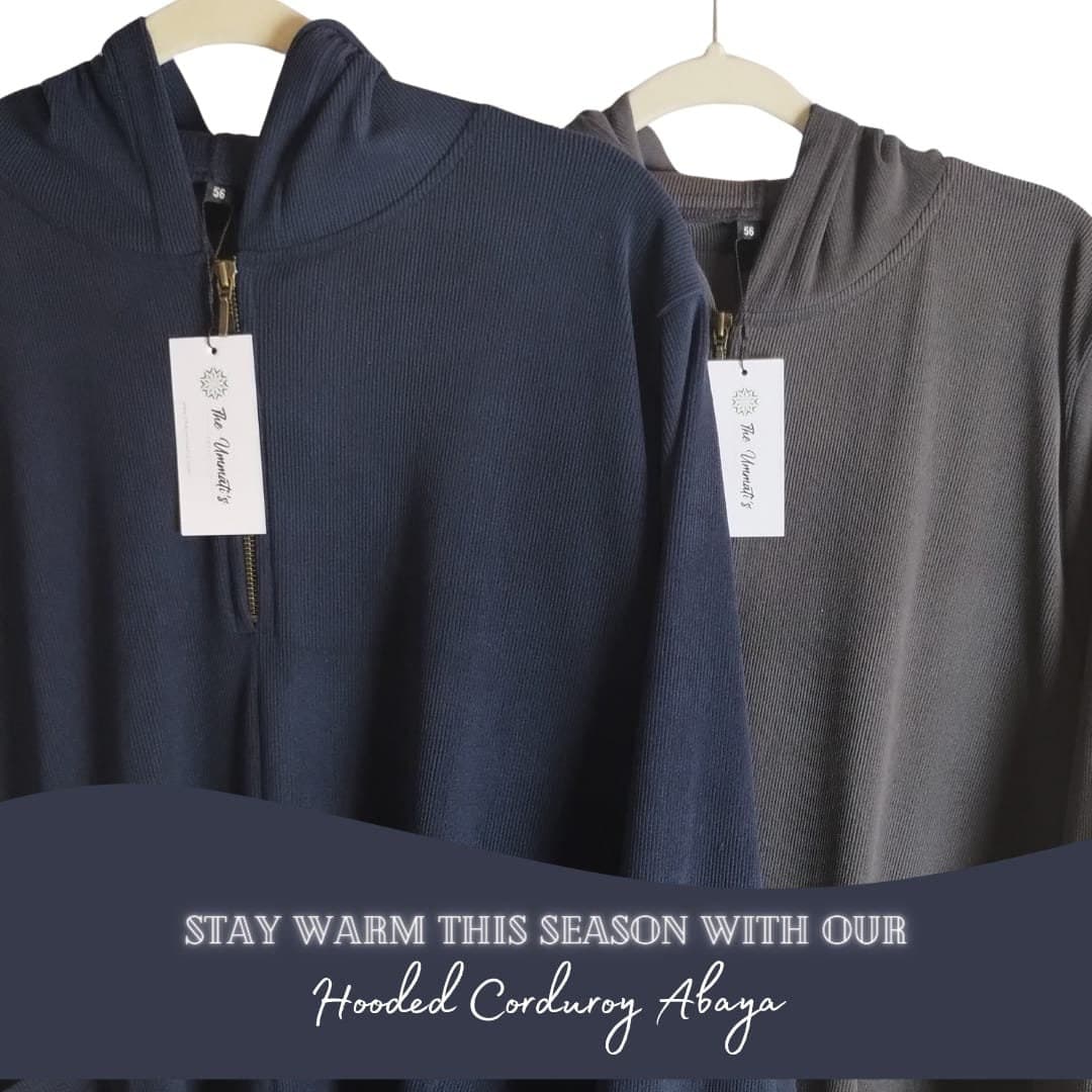 Winter/Fall Abaya- (Dark Gray)