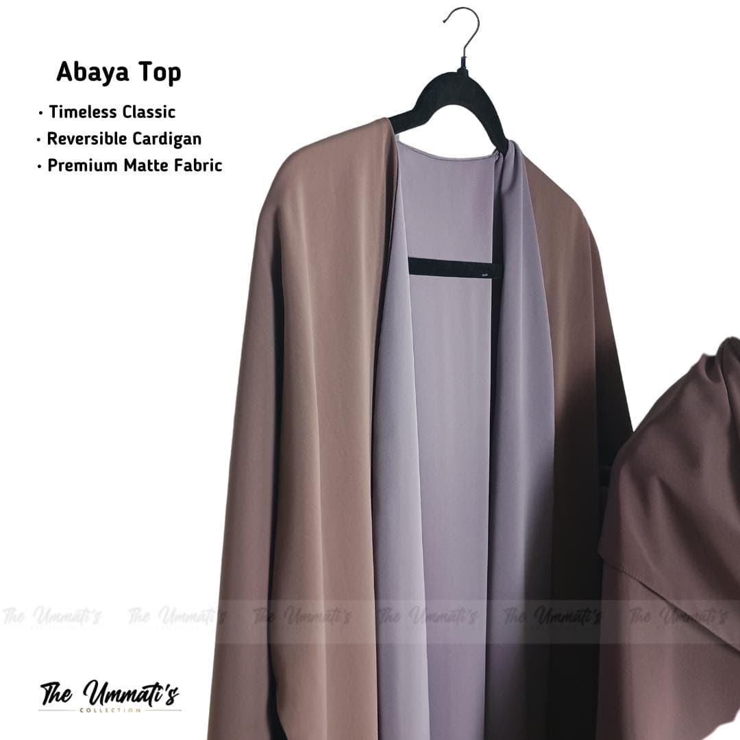 Abaya Hareerah luxury set - (Lavender Mist) - image 4