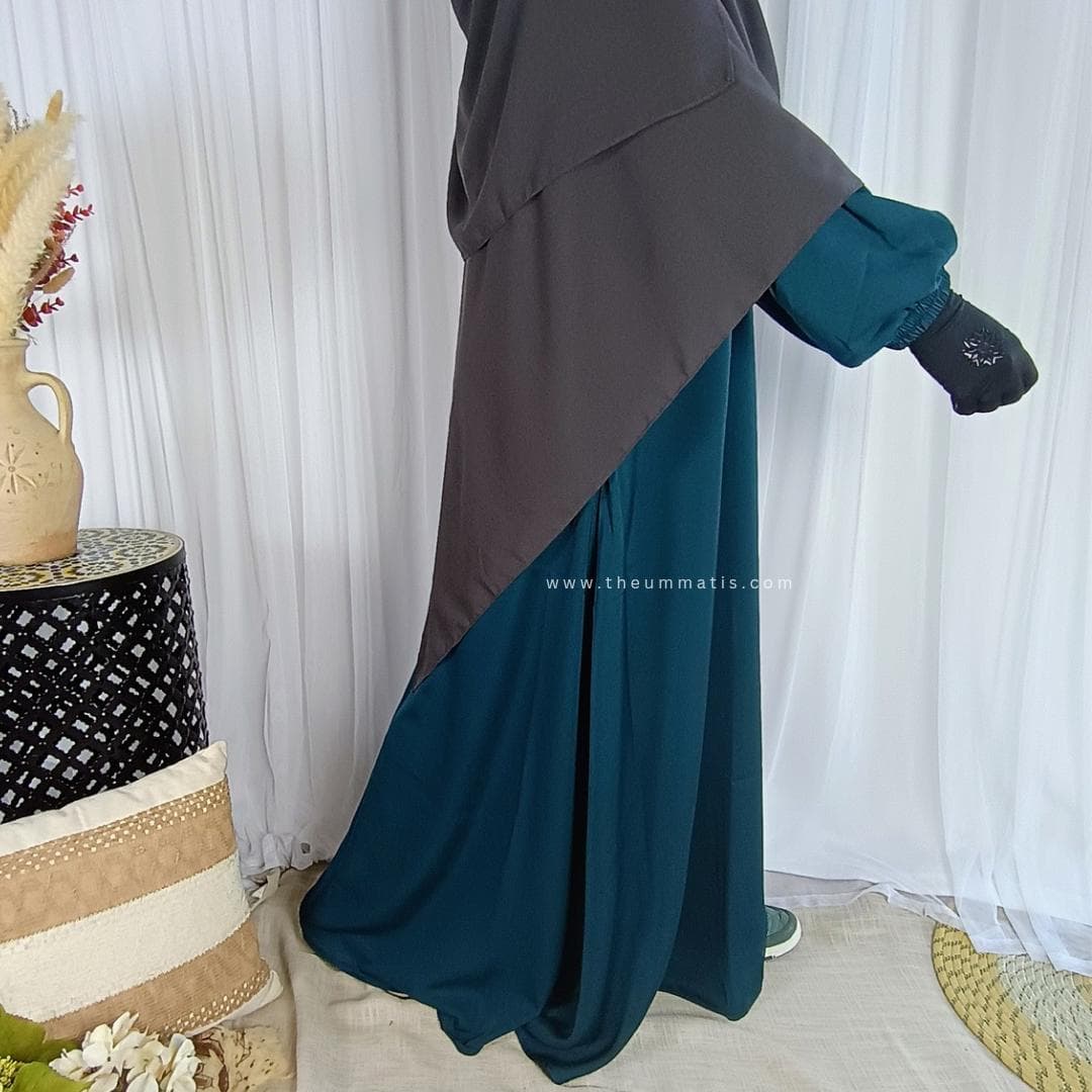 Abaya Amal- (Teal) - image 4