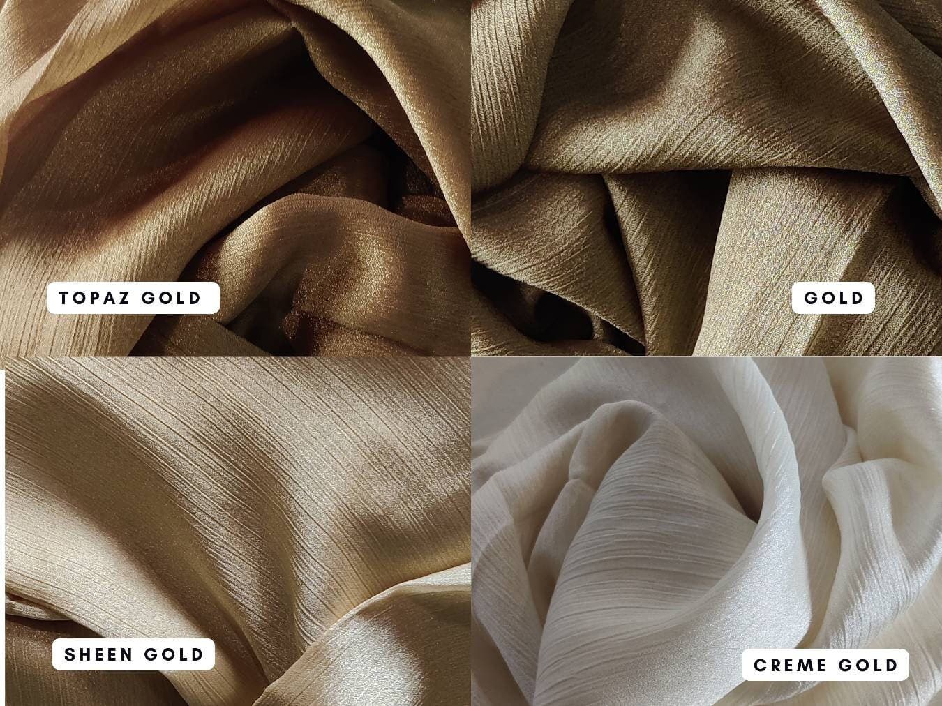 Premium crinkle Silk Hijab / Textured Silk Hijab  /Formal Hijab/ Shiny Silk Hijab - image 4