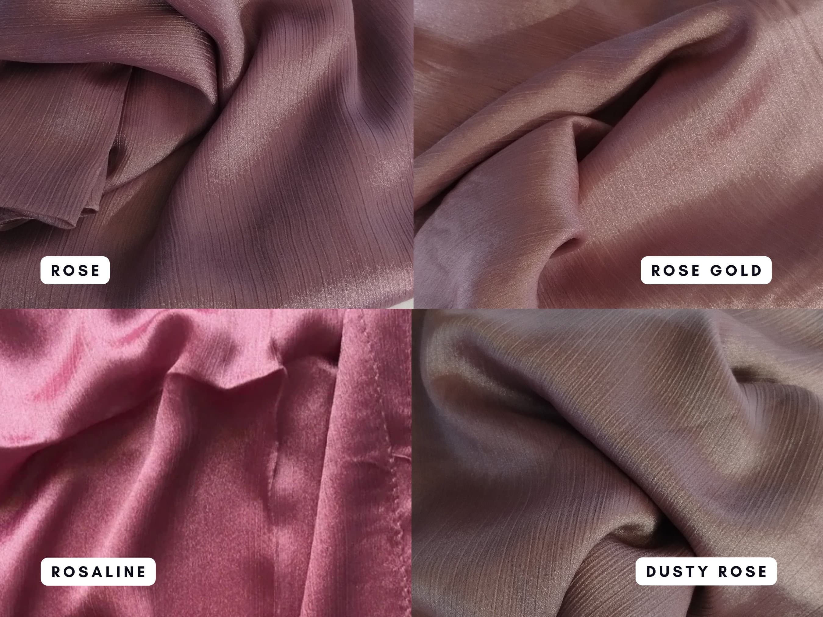 Premium crinkle Silk Hijab / Textured Silk Hijab  /Formal Hijab/ Shiny Silk Hijab - image 5