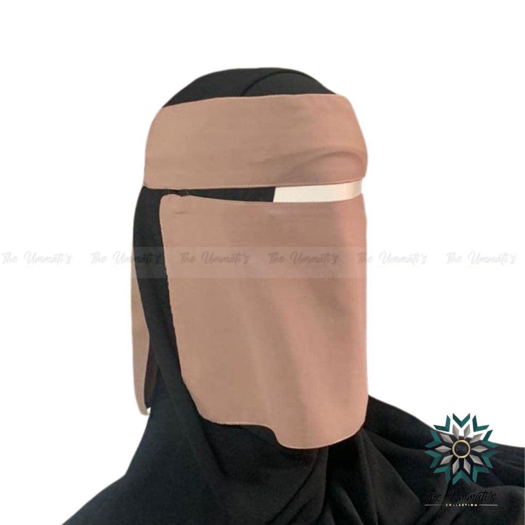Short Elastic Pull Down Single Layer Niqab