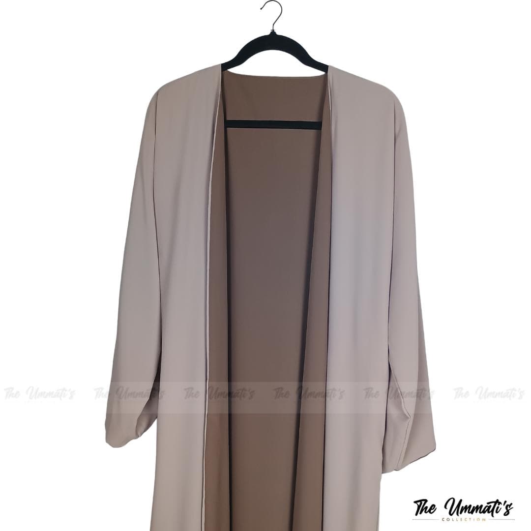 Abaya Hareerah luxury set - (Sandy Taupe) - image 3