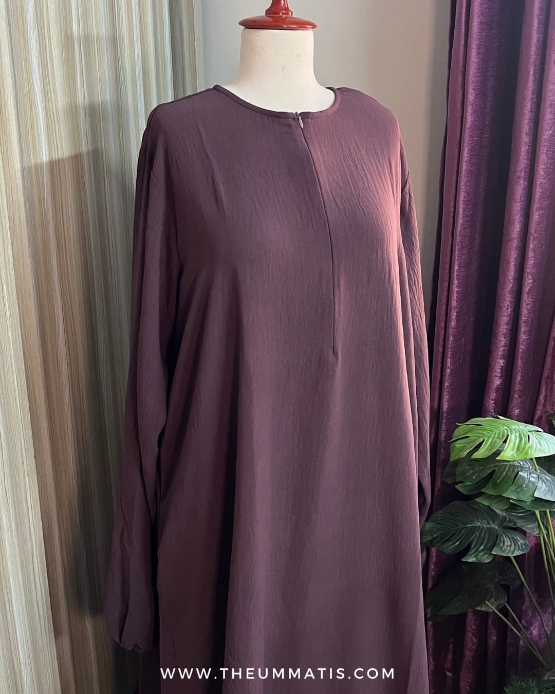 Abaya Haadia - (Dusty Rose)