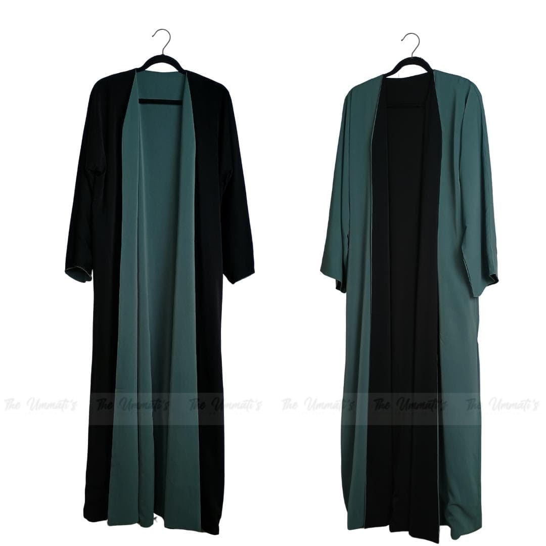 Abaya Hareerah luxury set - (Twilight Sage)
