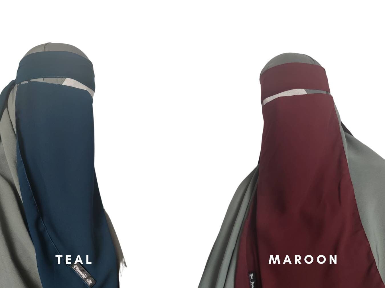 Elastic Pull Down Single Layer Niqab - image 5