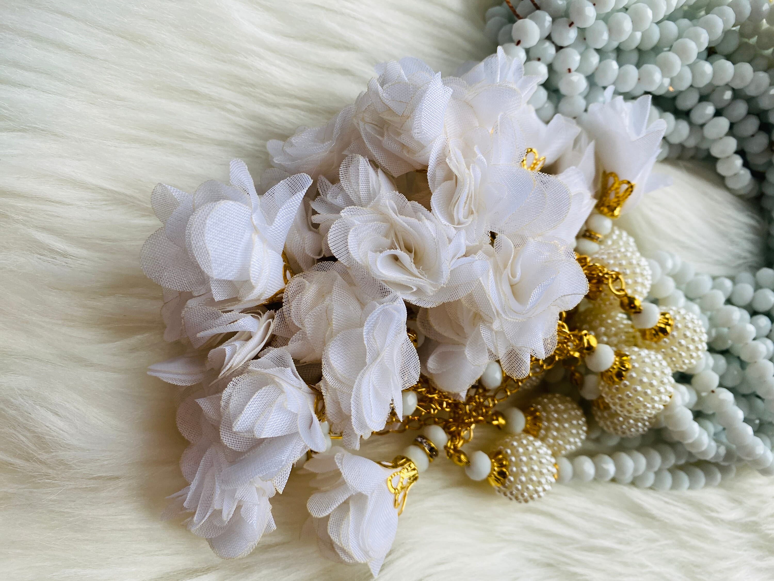 White Crystal Tasbih: Gold Swarovski Stone, Islamic Prayer Beads - image 5
