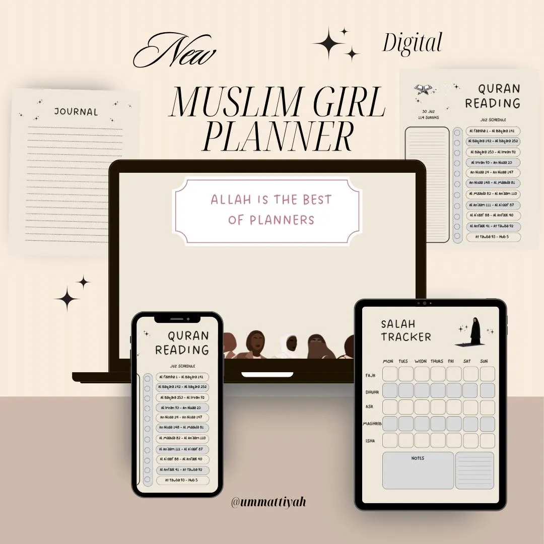 Muslim Planner: Quran & Prayer Tracker, Deen Organizer (Digital)