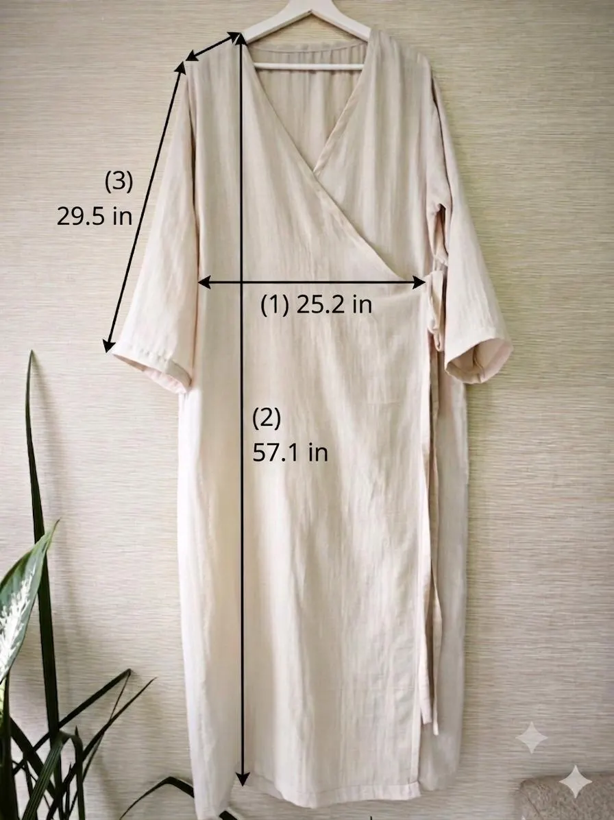 Handmade Embroidered Cotton Muslin Prayer Dress, Turkish Modest Robe (100% Natural),Müslim Abaya,Umrah attire - image 3
