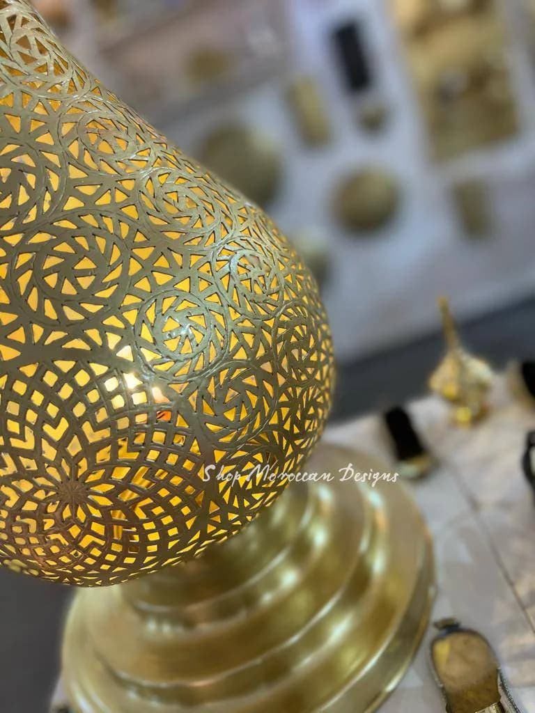 Table lamp, Moroccan lamp, bedside lamp, desk lamp, bedroom lamp, floor lamp, Moroccan home decor, Christmas gift, night light, housewarming - image 5
