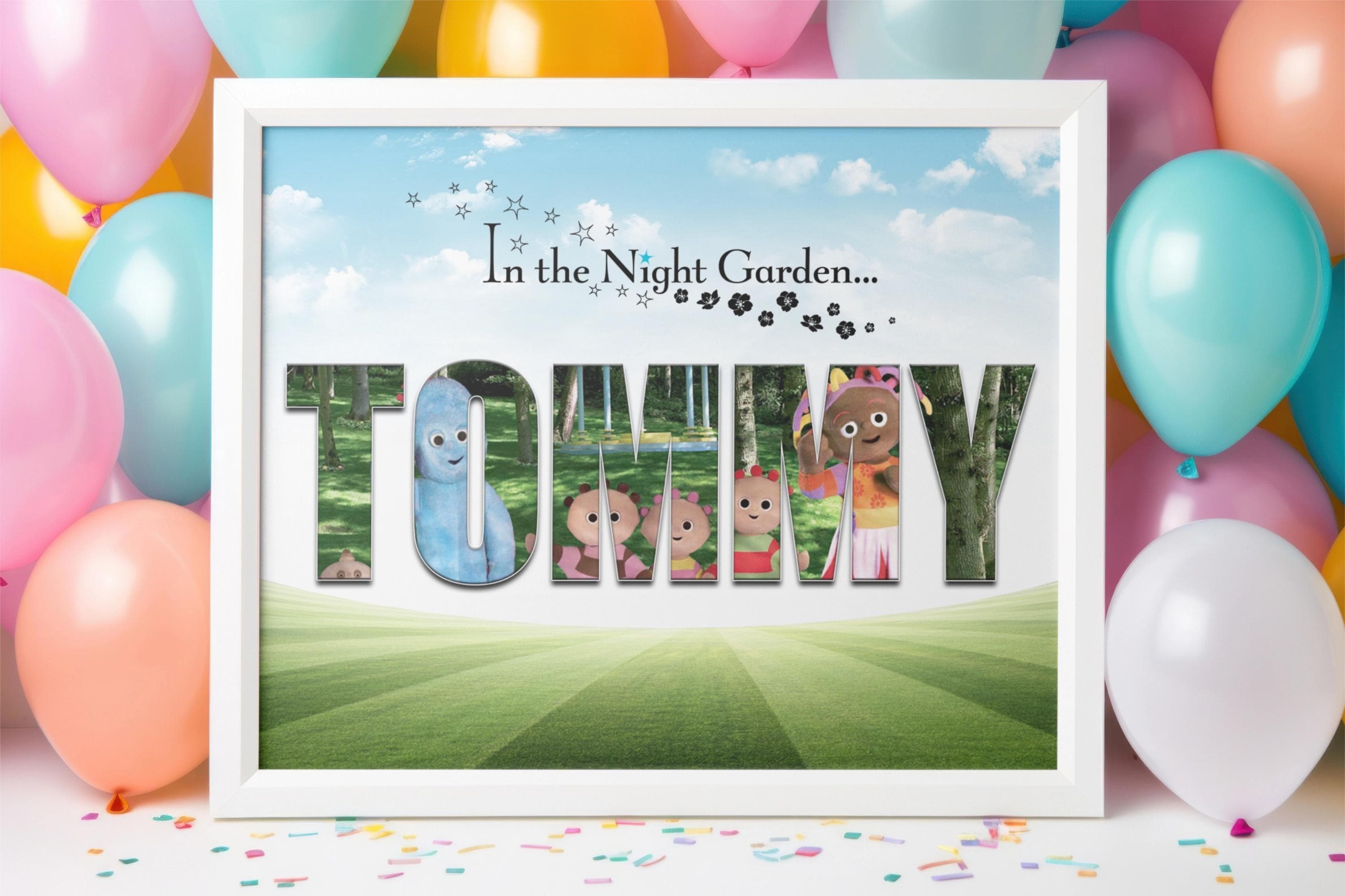 Personalised In The Night Garden Name Print • Igglepiggle Upsy Daisy Kids Wall Art • Custom Quote Option • Nursery Gift - image 3