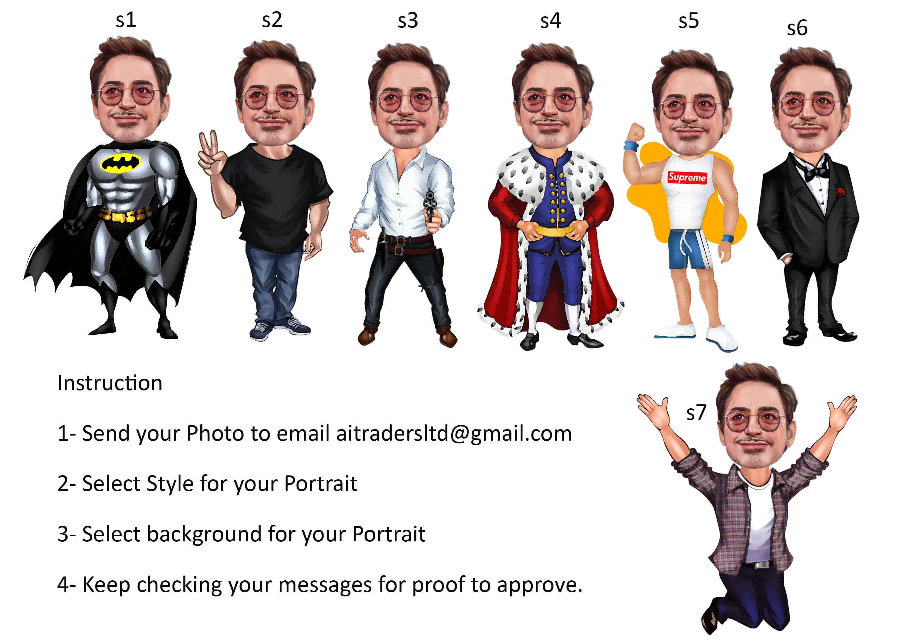Personalized Caricature Cartoon yourself Sketch -Dont just be drawn, be entertained- NFT Digital Avatar Profile Photo OR gift teacher friend - image 4