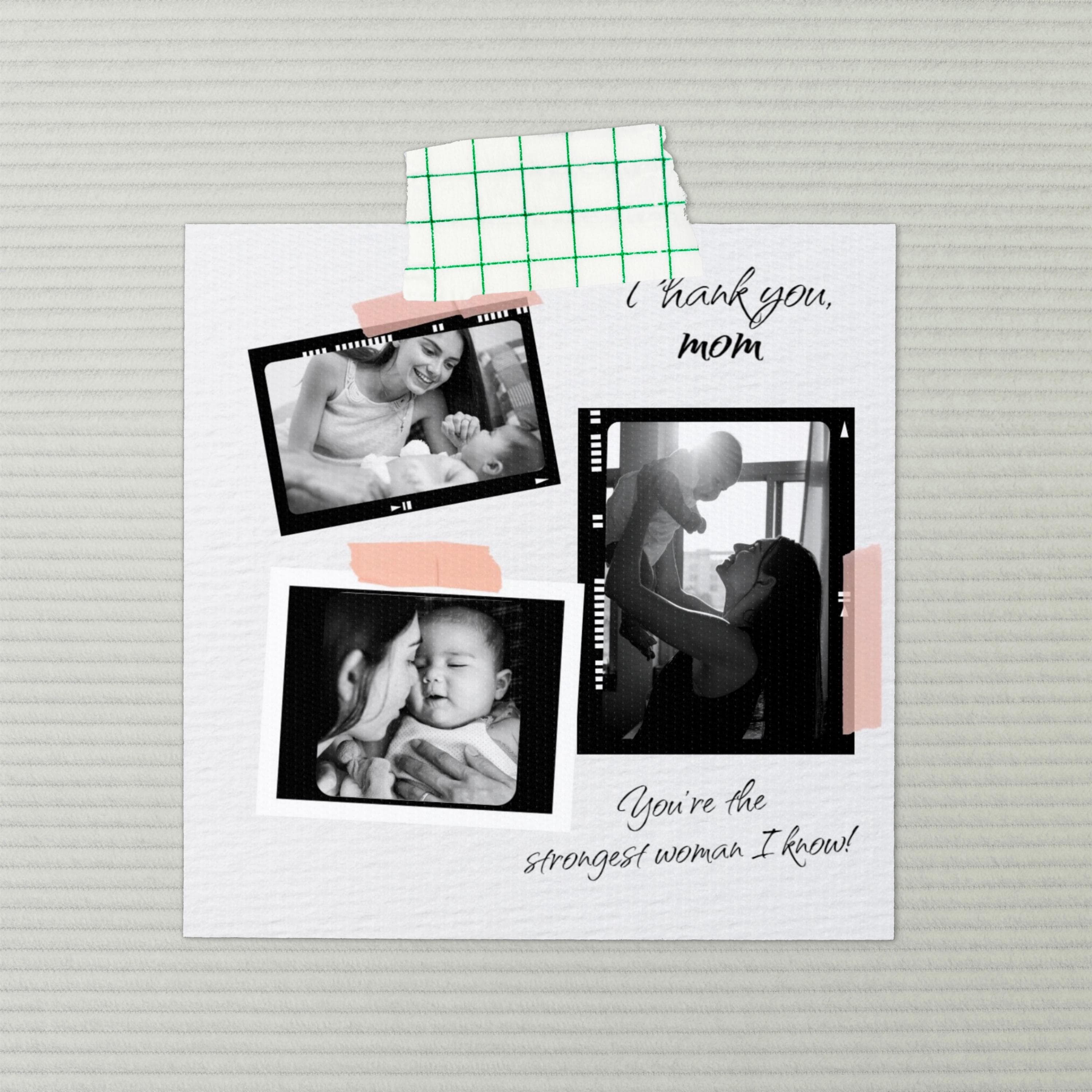Personalised Mothers day Gift Motherly Love print Artwork for Mummy - Customize with your child name and touching quote / heartfelt message - image 5