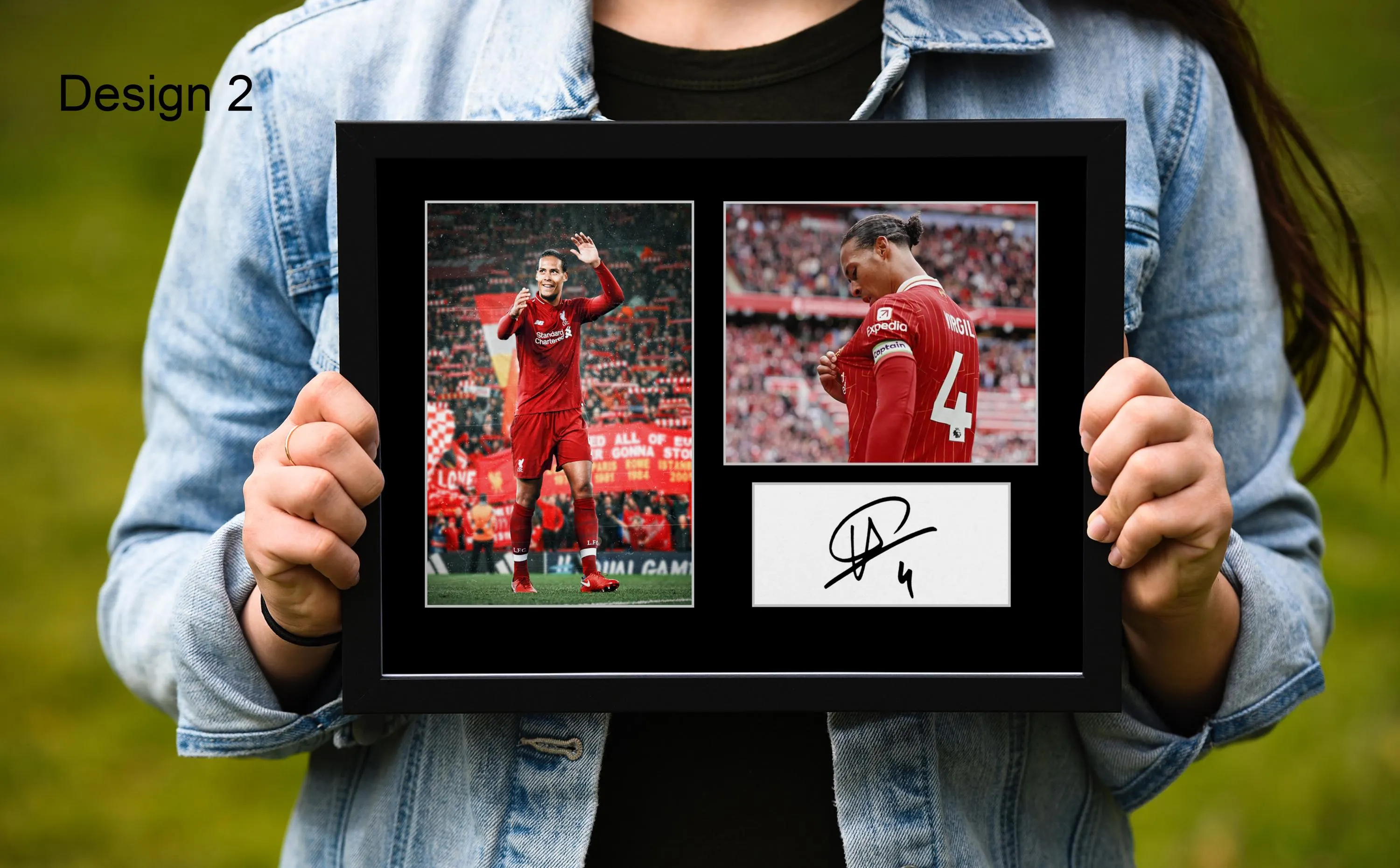 Virgil van Dijk Signed Print Mount Framed Printed Autograph Liverpool LFC Poster A4 Gift - image 4