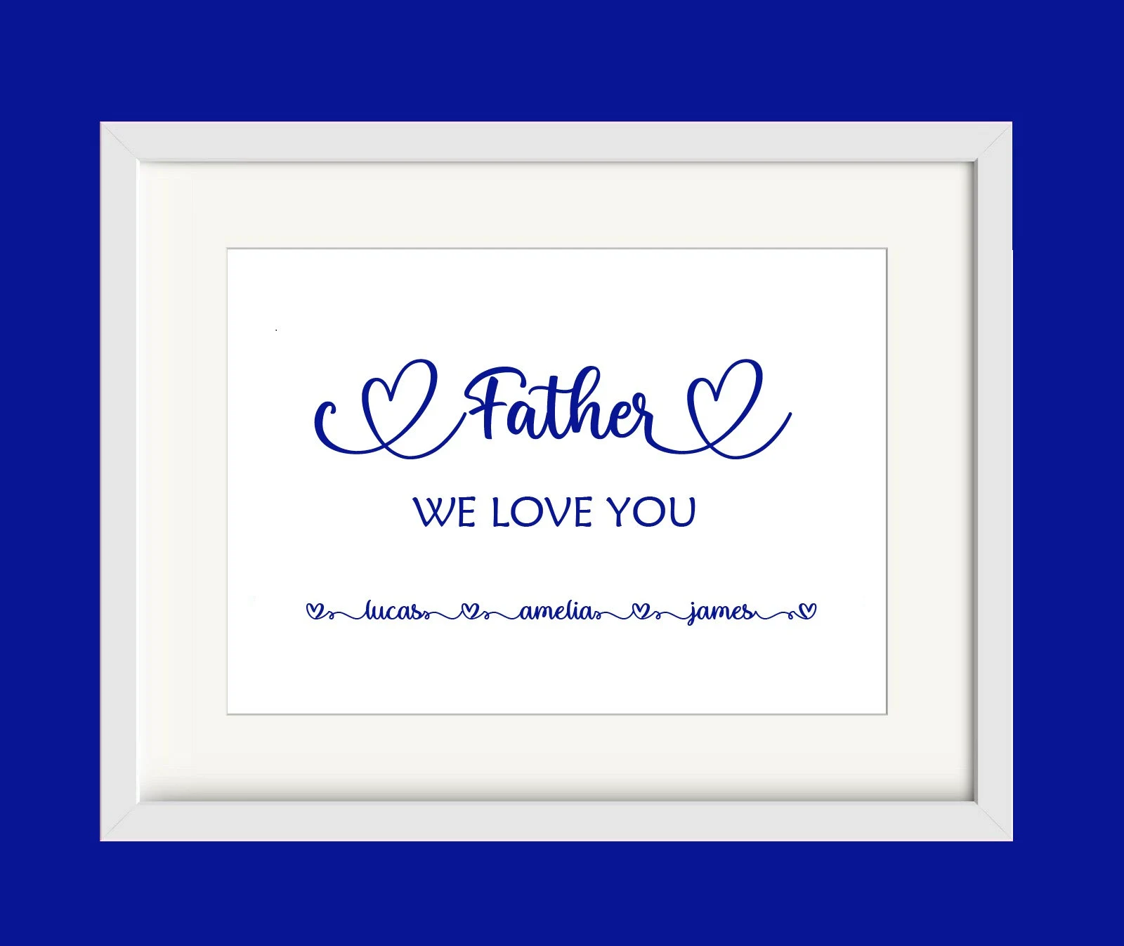 Personalized Daddy Calligraphy Art Print, Father's Day Gift - image 5