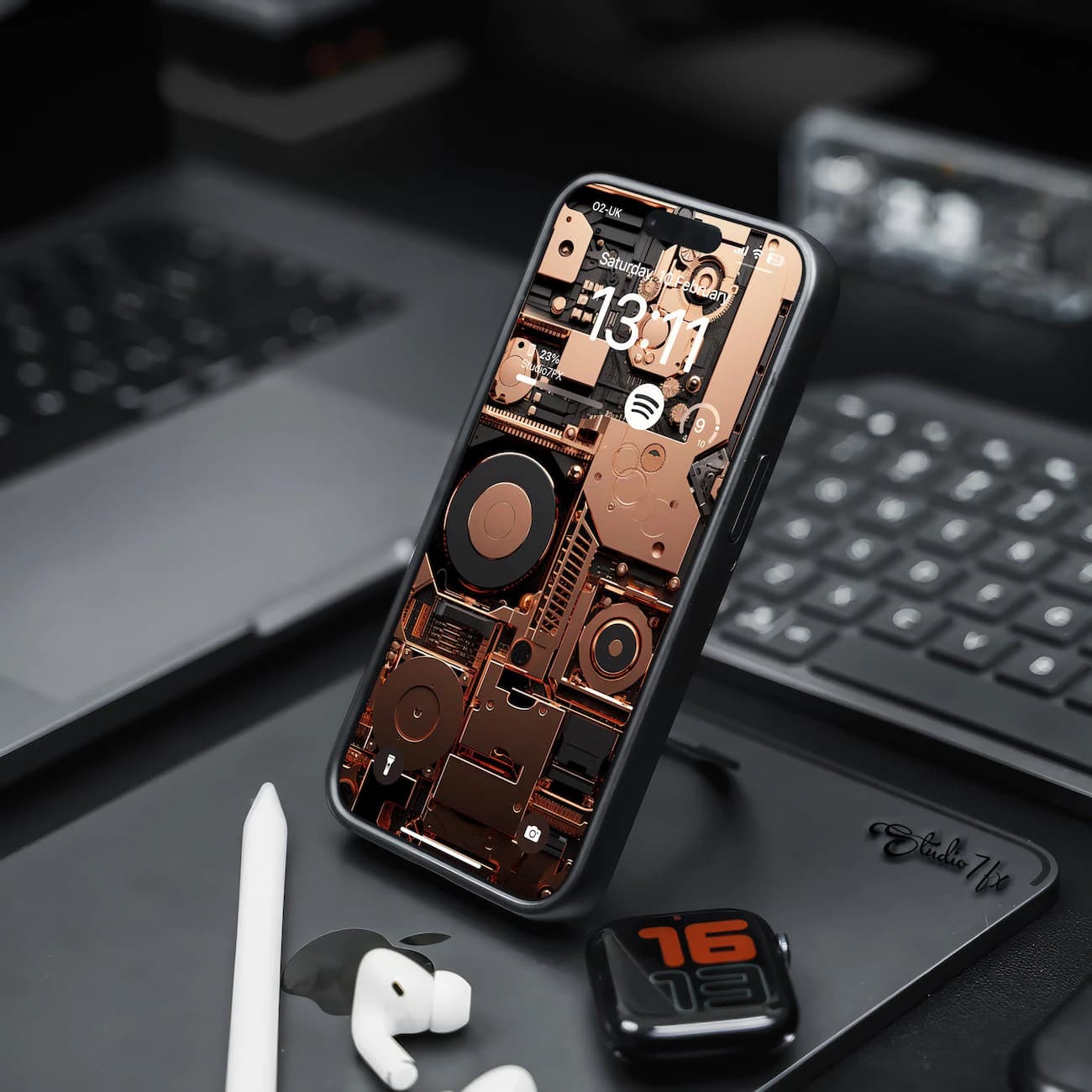 Mechanical iPhone Wallpaper | Mobile Phone Wallpaper | iOS LockScreen Wallpaper | Cellphone Wallpaper | Gift | 0204 - image 3