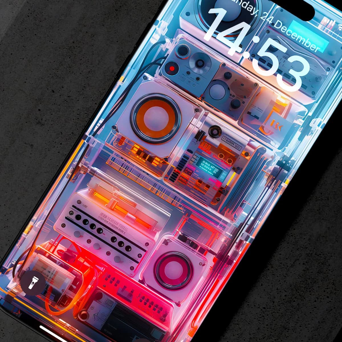 Transparent Concept Music Player iPhone Wallpaper | iOS Mobile Phone Wallpaper | iOS LockScreen Wallpaper | iOS Cellphone Wallpaper | 157 - image 4