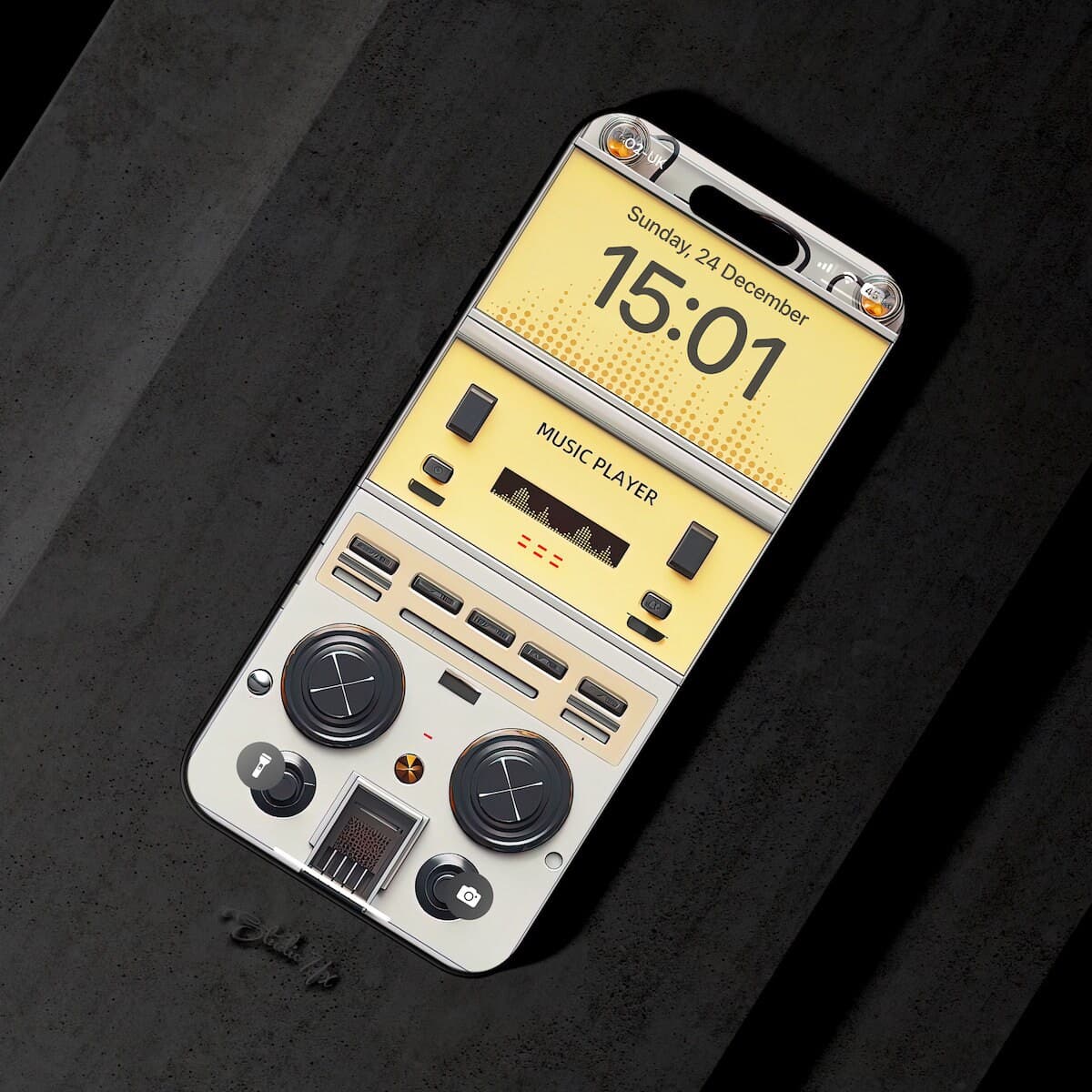 Retro Music Player iPhone Wallpaper | iOS Mobile Phone Wallpaper | iOS LockScreen Wallpaper | iOS Cellphone Wallpaper | Gift | 164 - image 4