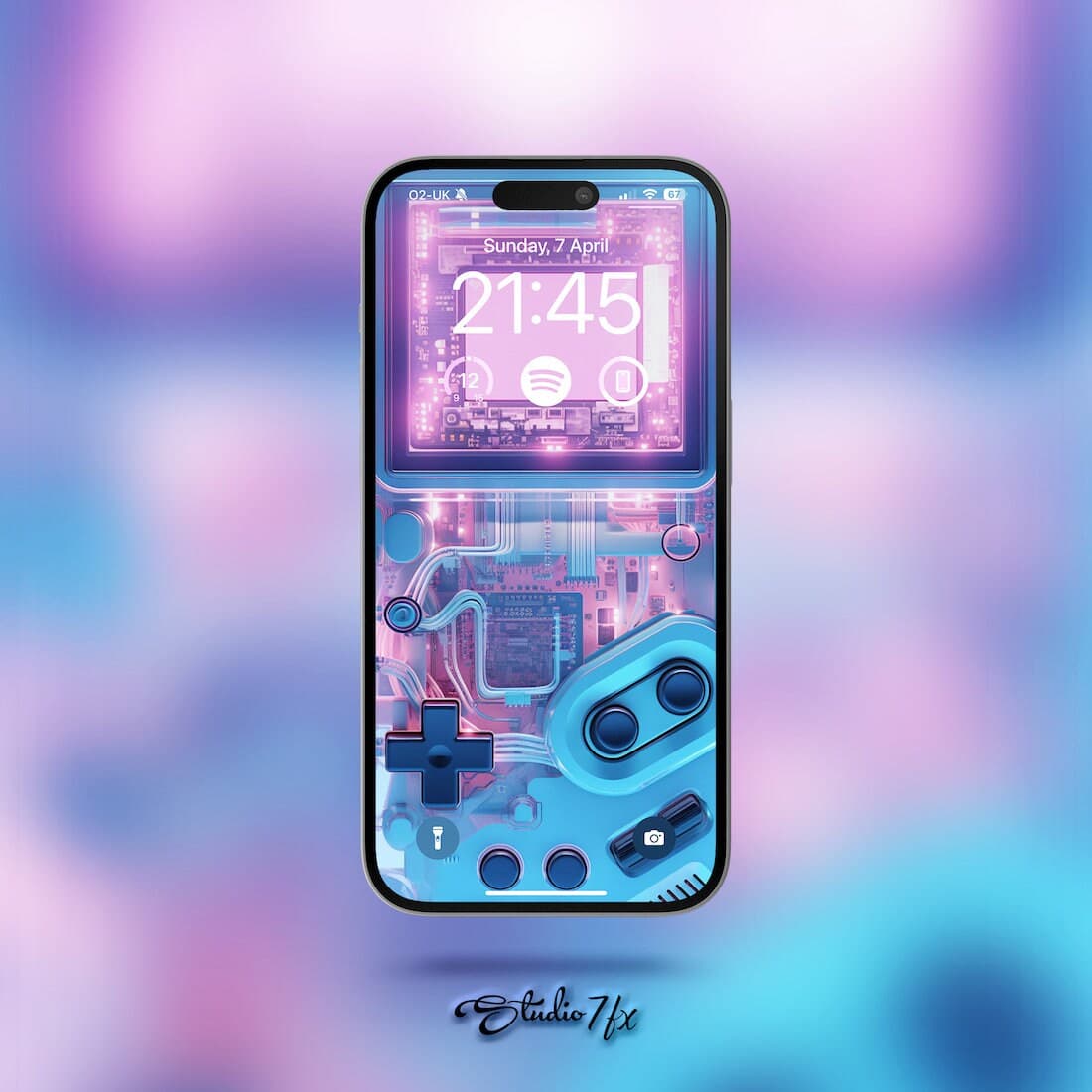 GameBoy iPhone Wallpaper | Gaming Concept | Mobile Phone Wallpaper | iOS LockScreen Wallpaper | Cellphone Wallpaper | Digital Art | 0244 - image 3