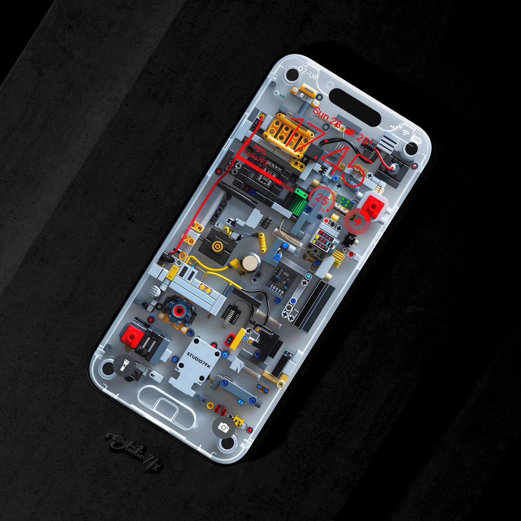 LEGO Circuit Board iPhone Internal iPhone Wallpaper | Mobile Phone Wallpaper | iOS LockScreen Wallpaper | Cellphone Wallpaper | 0375 - image 3