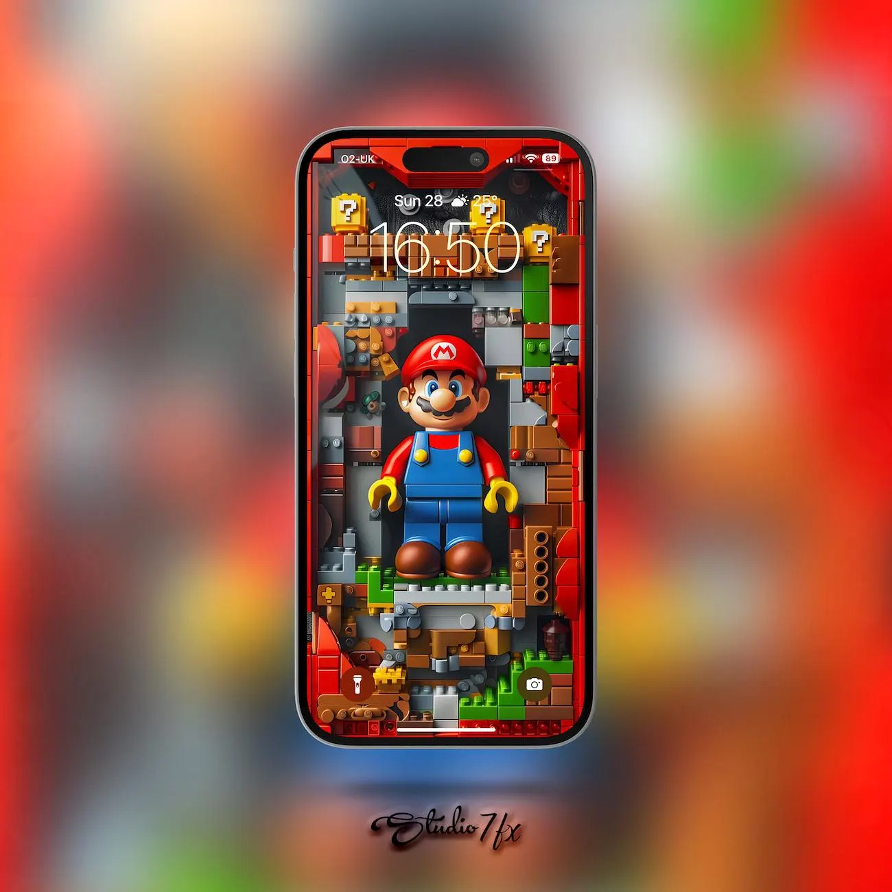 LEGO Super Mario iPhone Wallpaper | Mobile Phone Wallpaper | iOS LockScreen Wallpaper | Cellphone Wallpaper | 0355 - image 4
