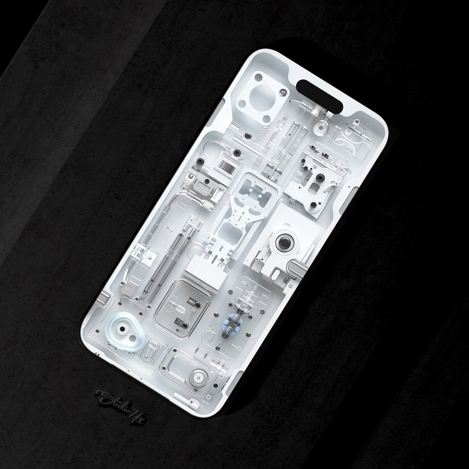 Nothing Phone Inspired Internals iPhone Wallpaper | Mobile Phone Wallpaper | iOS LockScreen Wallpaper | Cellphone Wallpaper | 0373 - image 3