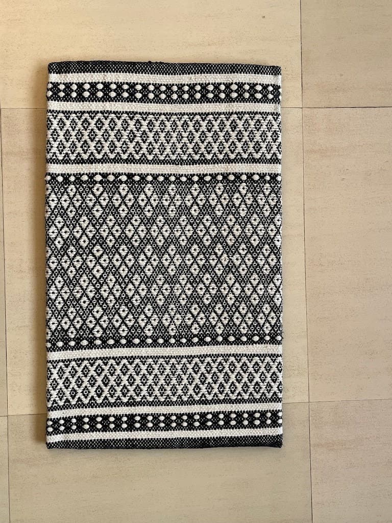 Eco friendly cotton kitchen rug small washable floor mat