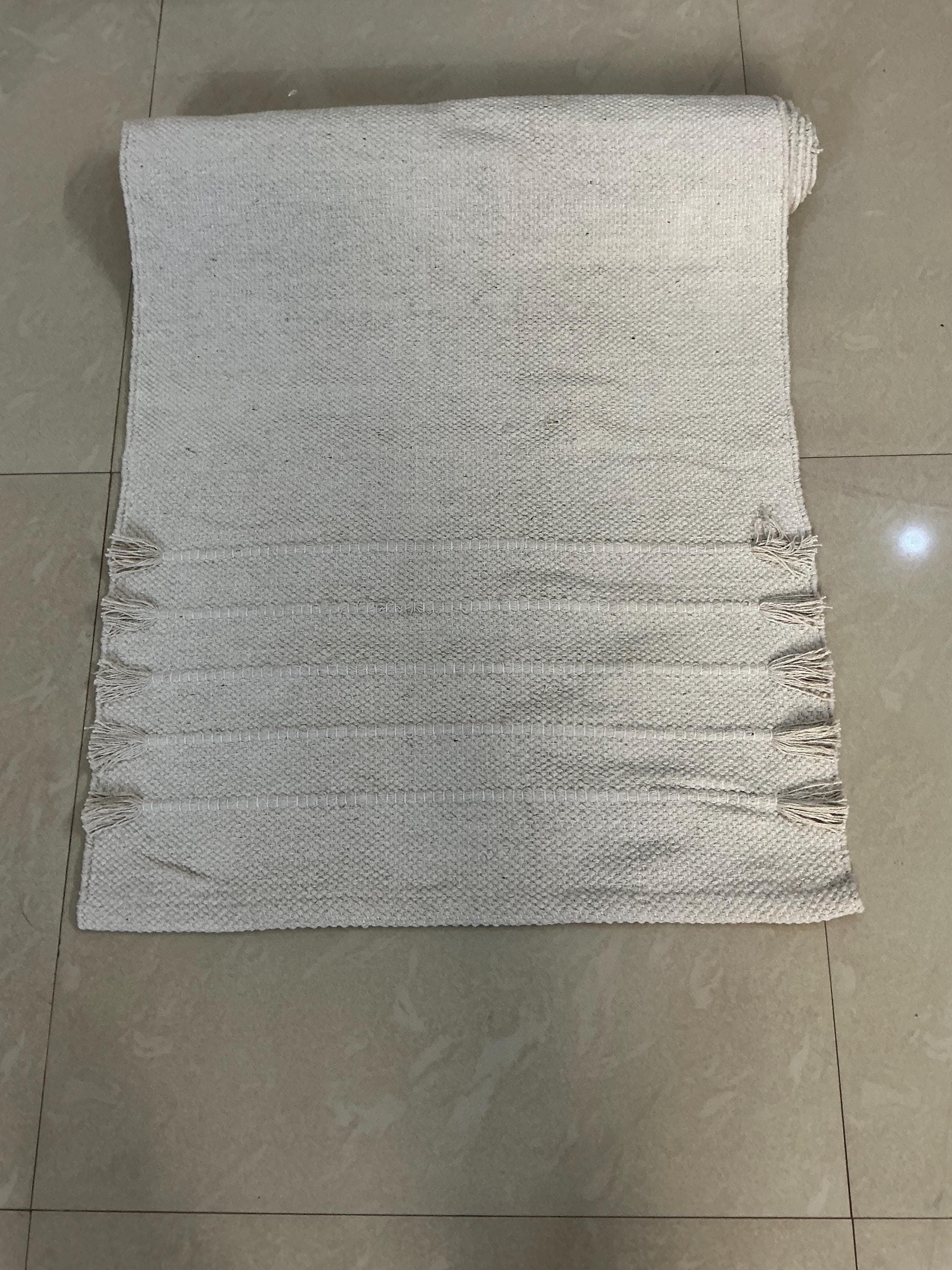 Organic Cotton Yoga Mat 2x6, Anti Skid Yoga Rug, Washable Meditation Mat, Eco Friendly Pilates Fitness Mat USA - image 3