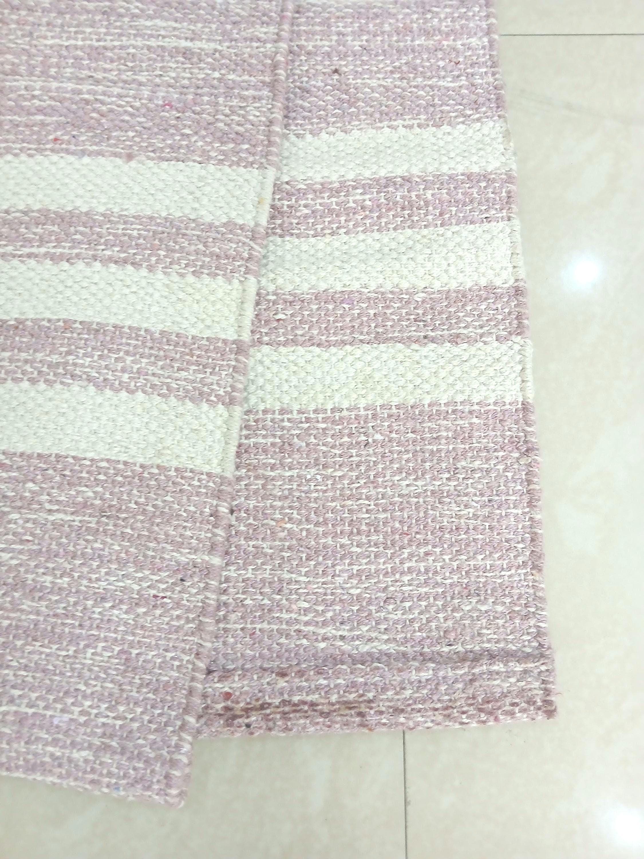 Handmade Organic Cotton Yoga Mat, Lightweight, Non-Slip - image 4
